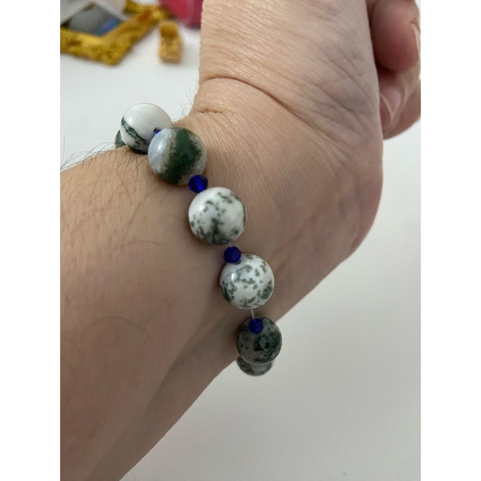 Handmade tree agate bracelet stretchy Size ONE SIZE - 2 Thumbnail