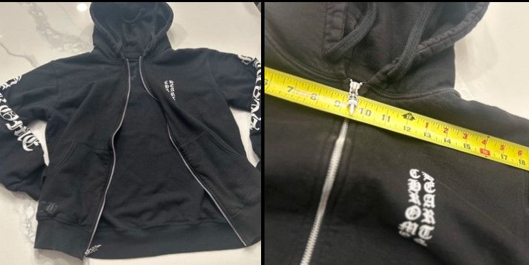 Chrome Hearts Chrome Hearts Vertical Logo Zip Up Hoodie Black Size US M / EU 48-50 / 2 - 8 Thumbnail