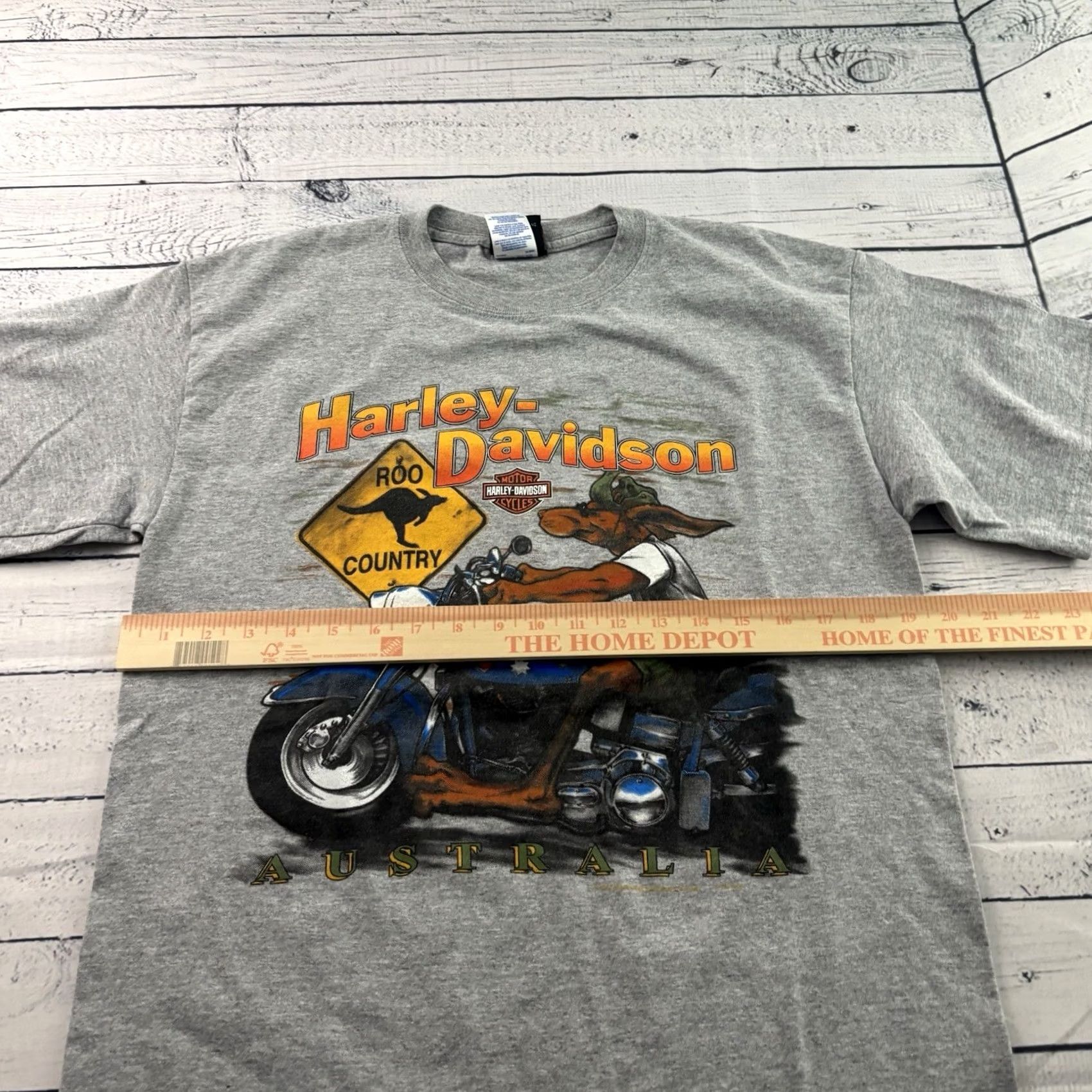 Harley Davidson Harley-Davidson T-Shirt Mens M Gray VTG Melbourne Australia Short Sleeve Shirt Size US M / EU 48-50 / 2 - 4 Thumbnail