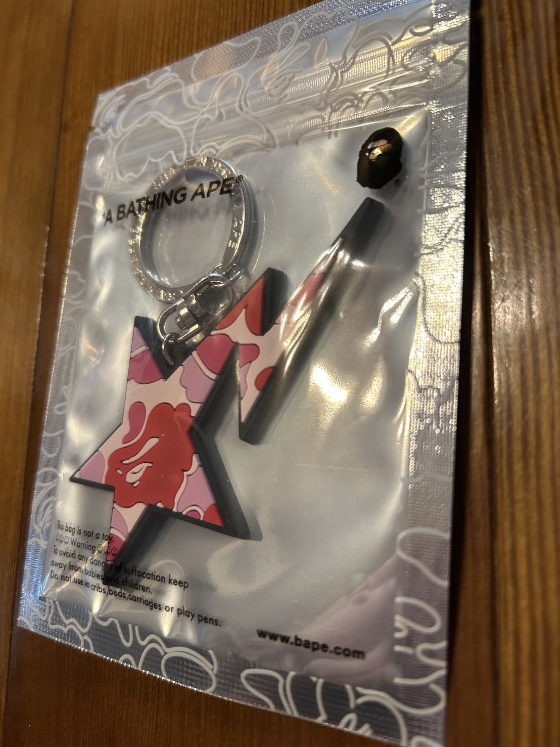 Bape Bape Pink Bapesta ABC CAMO STA RUBBER KEYCHAIN Size ONE SIZE - 7 Thumbnail