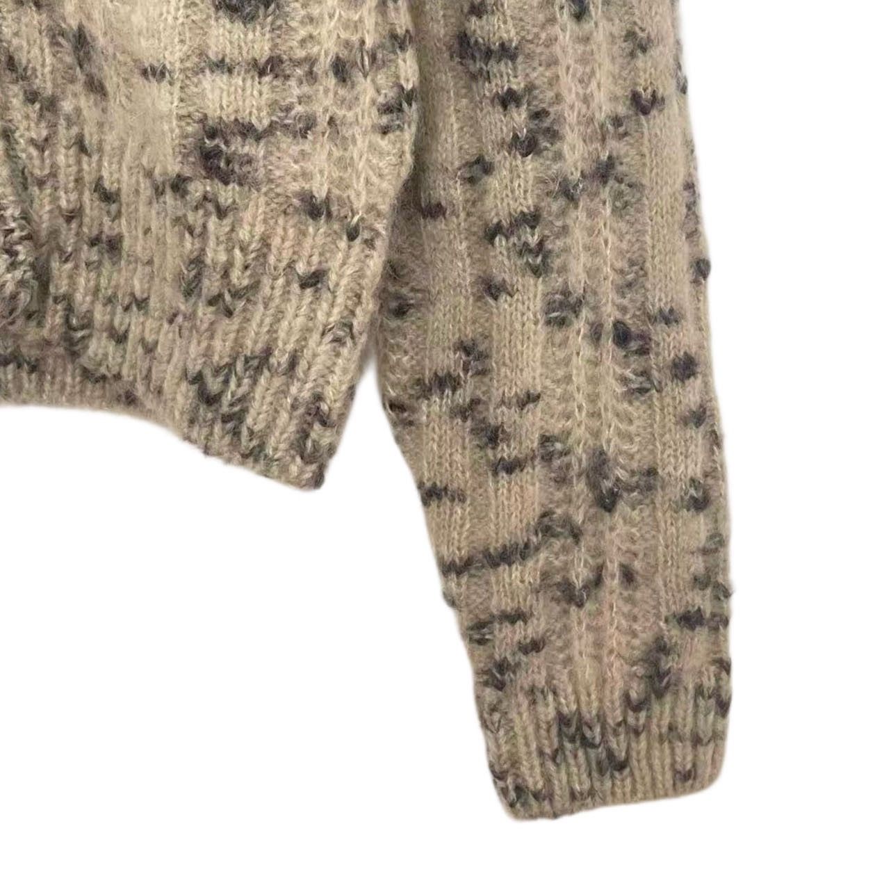 Saint Laurent Paris Saint Laurent Brown V-neck Mohair Knit Sweater K26WX Size M / US 6-8 / IT 42-44 - 4 Thumbnail