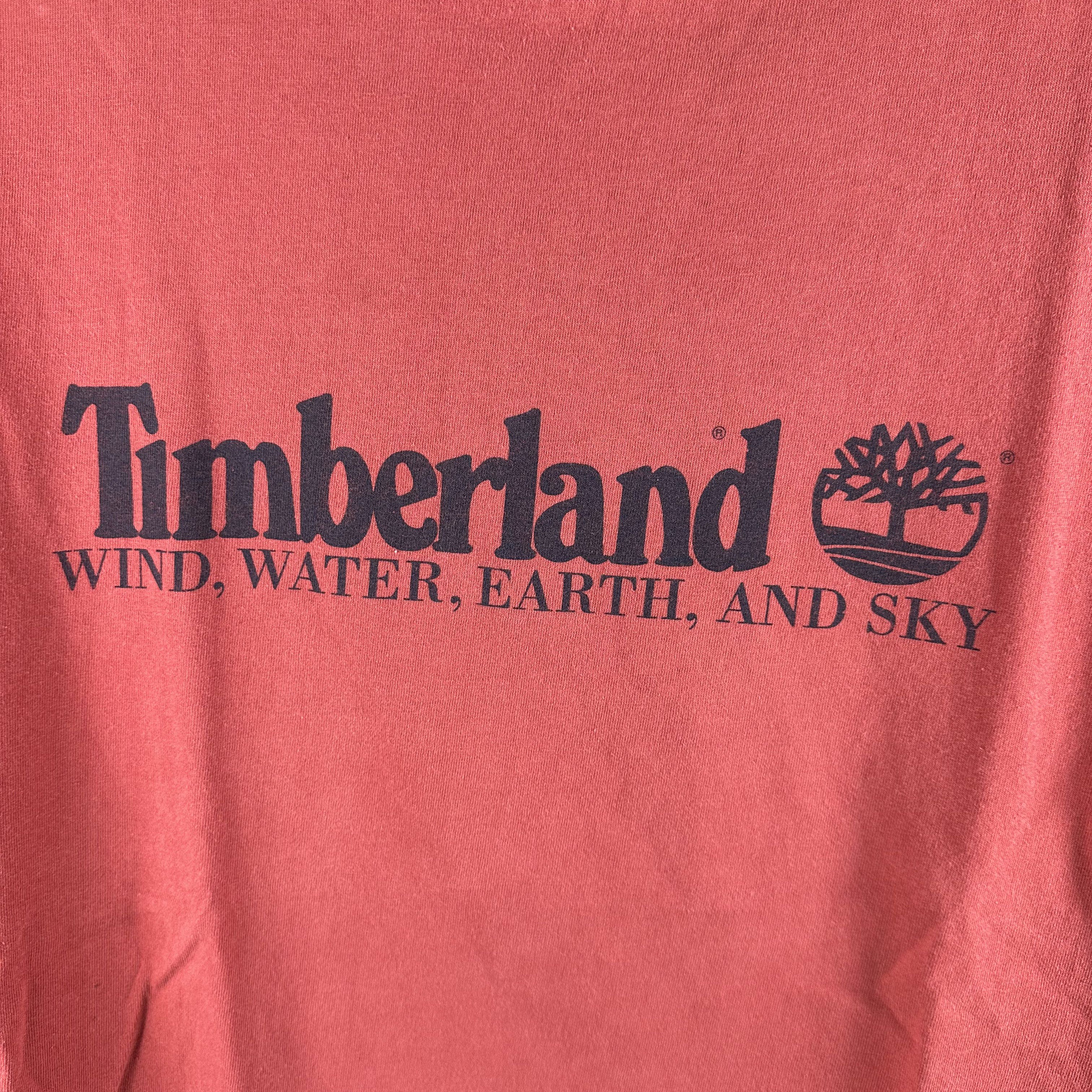 Vintage 90s Timberland Weathergear Wind, Water, Earth, and Sky Tee Size US L / EU 52-54 / 3 - 2 Thumbnail