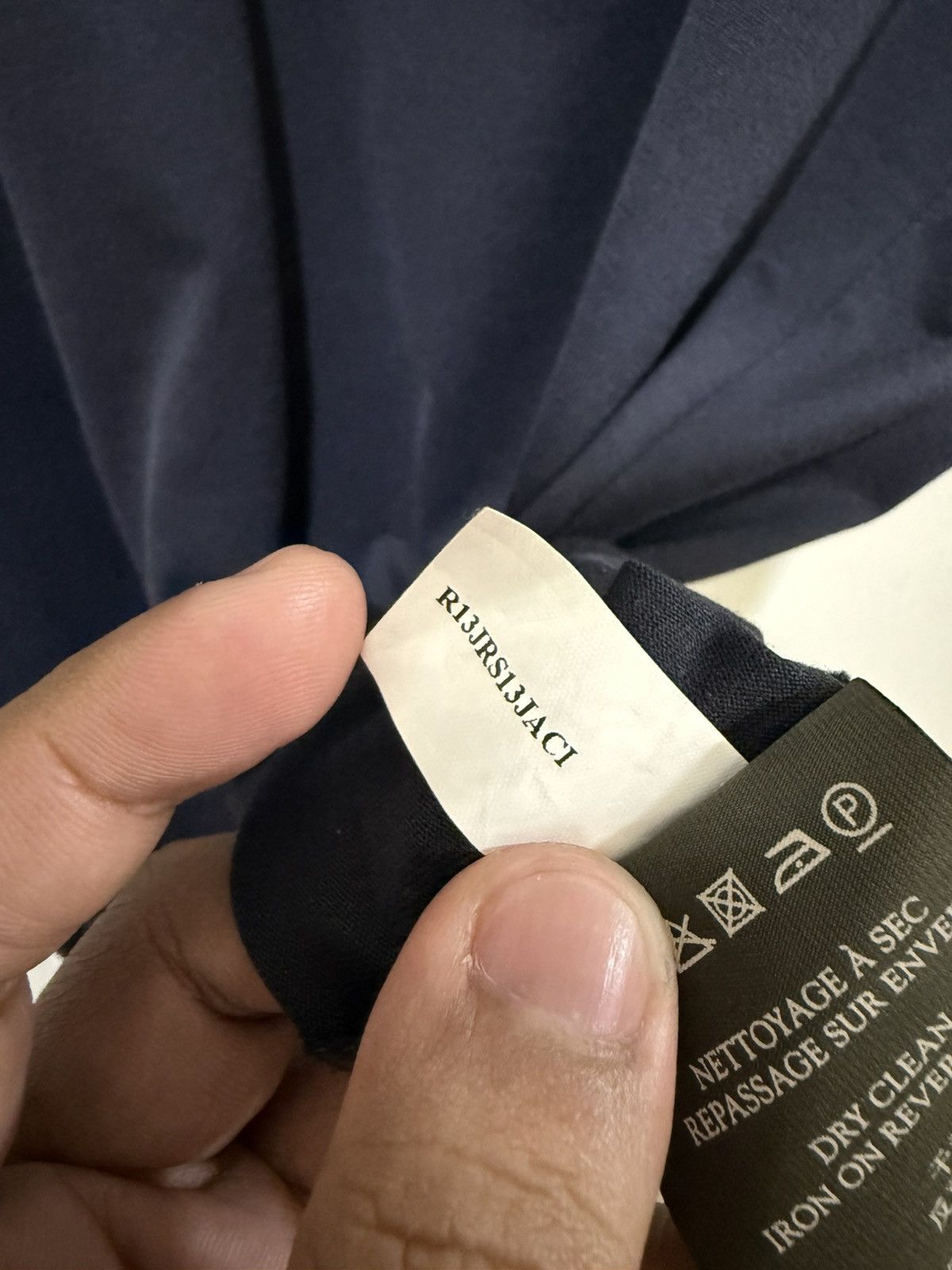 Berluti Berluti Navy Leather Pocket Tee Size US XL / EU 56 / 4 - 6 Thumbnail