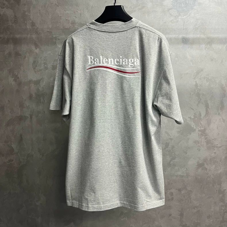 Balenciaga Gray Balenciaga Logo Crew Neck T-Shirt-2506 Size US XS / EU 42 / 0 - 5 Thumbnail