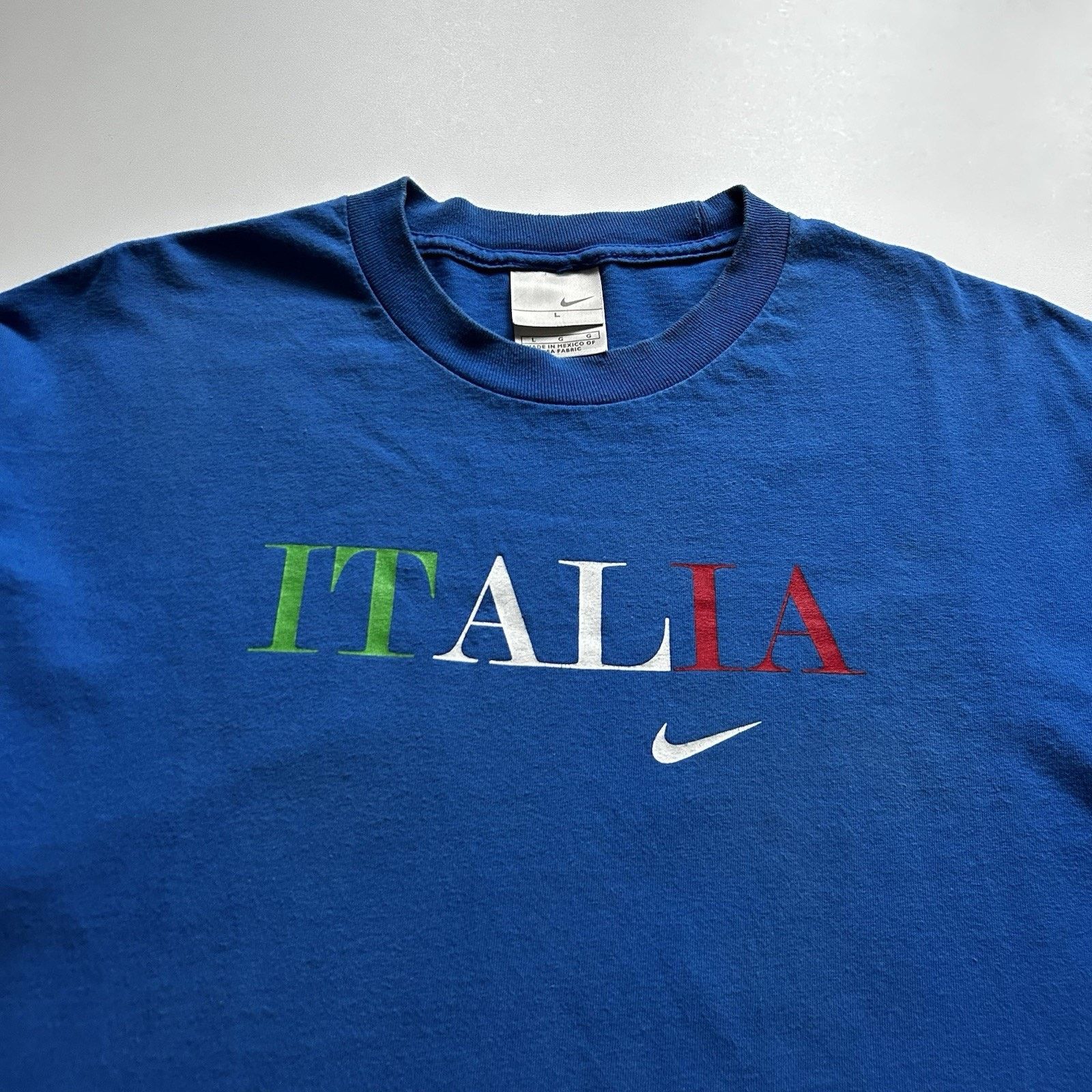 Nike × Vintage Vintage Y2K Nike Shirt Large Italia Soccer Futbol World Cup Size US L / EU 52-54 / 3 - 2 Thumbnail