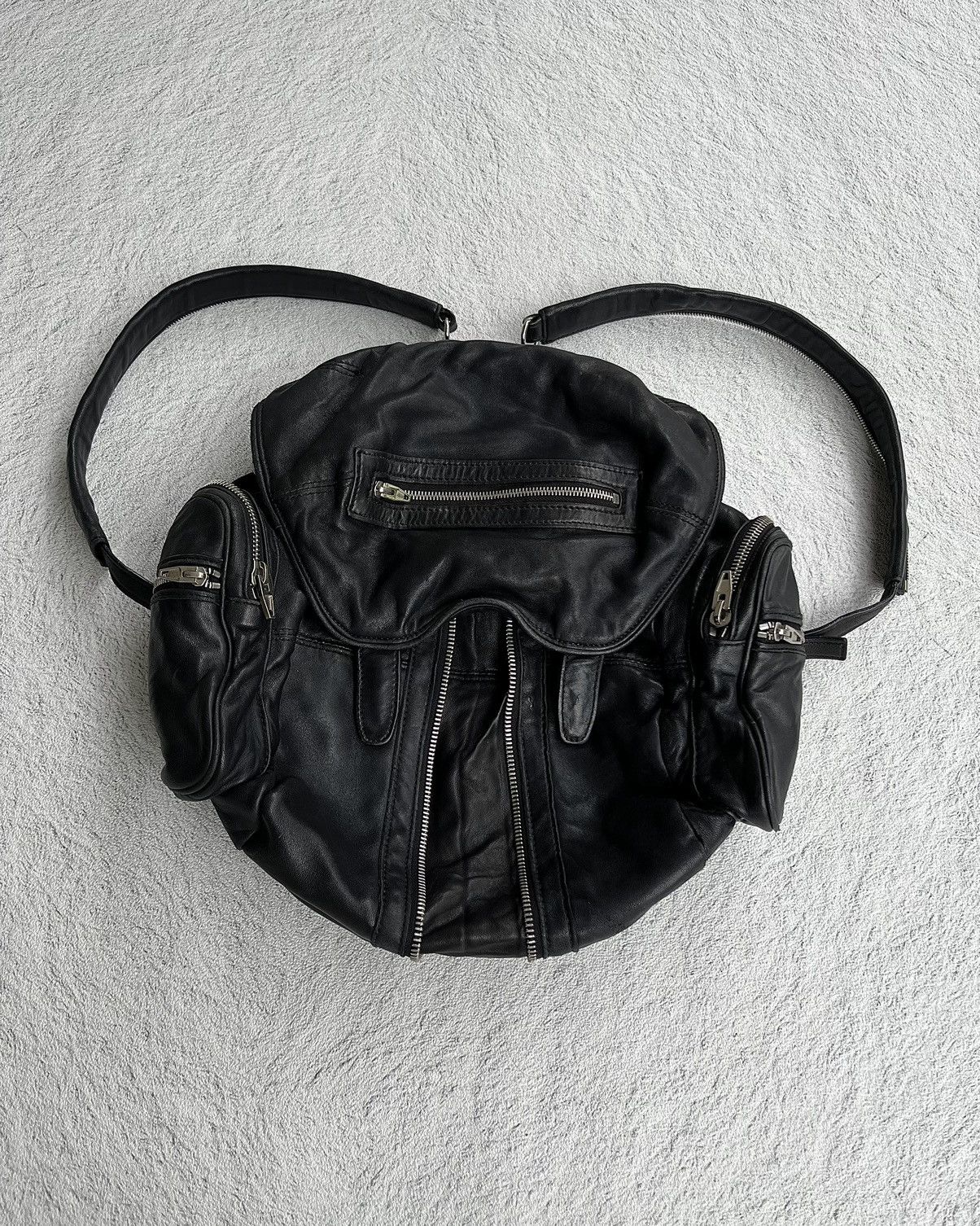 Alexander Wang  If Six Was Nine  Le Grande Bleu (L.G.B.) Alexander Wang  Marti 2-Way Black Leather Backpack | Grailed