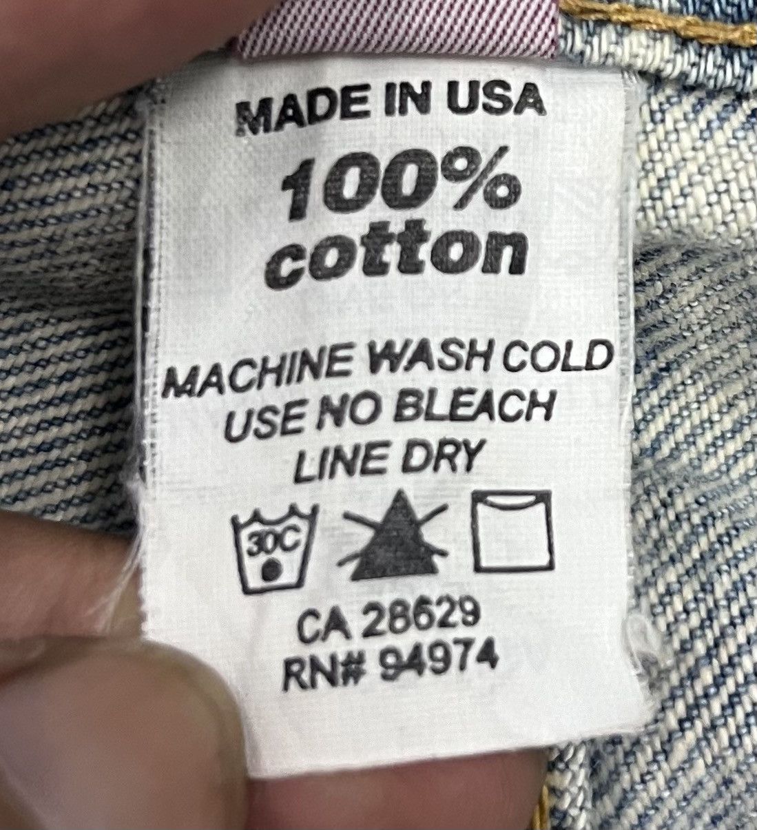Stussy VINTAGE STUSSY MADE IN USA DENIM PANTS Size US 33 - 16 Thumbnail