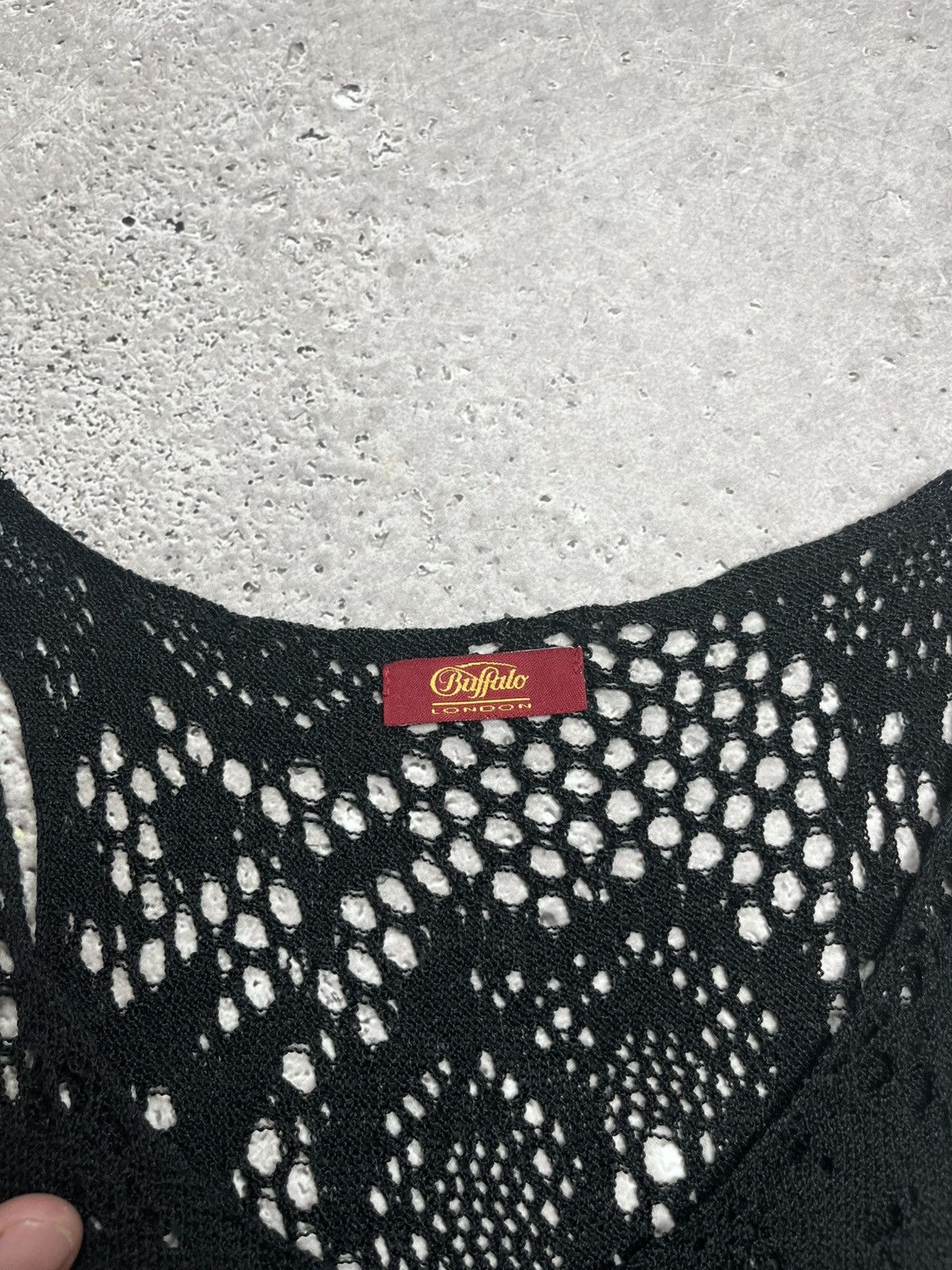 Other Buffalo London Y2K Knit Mesh Tank Top Black Semi Sheer M Size M / US 6-8 / IT 42-44 - 5 Thumbnail