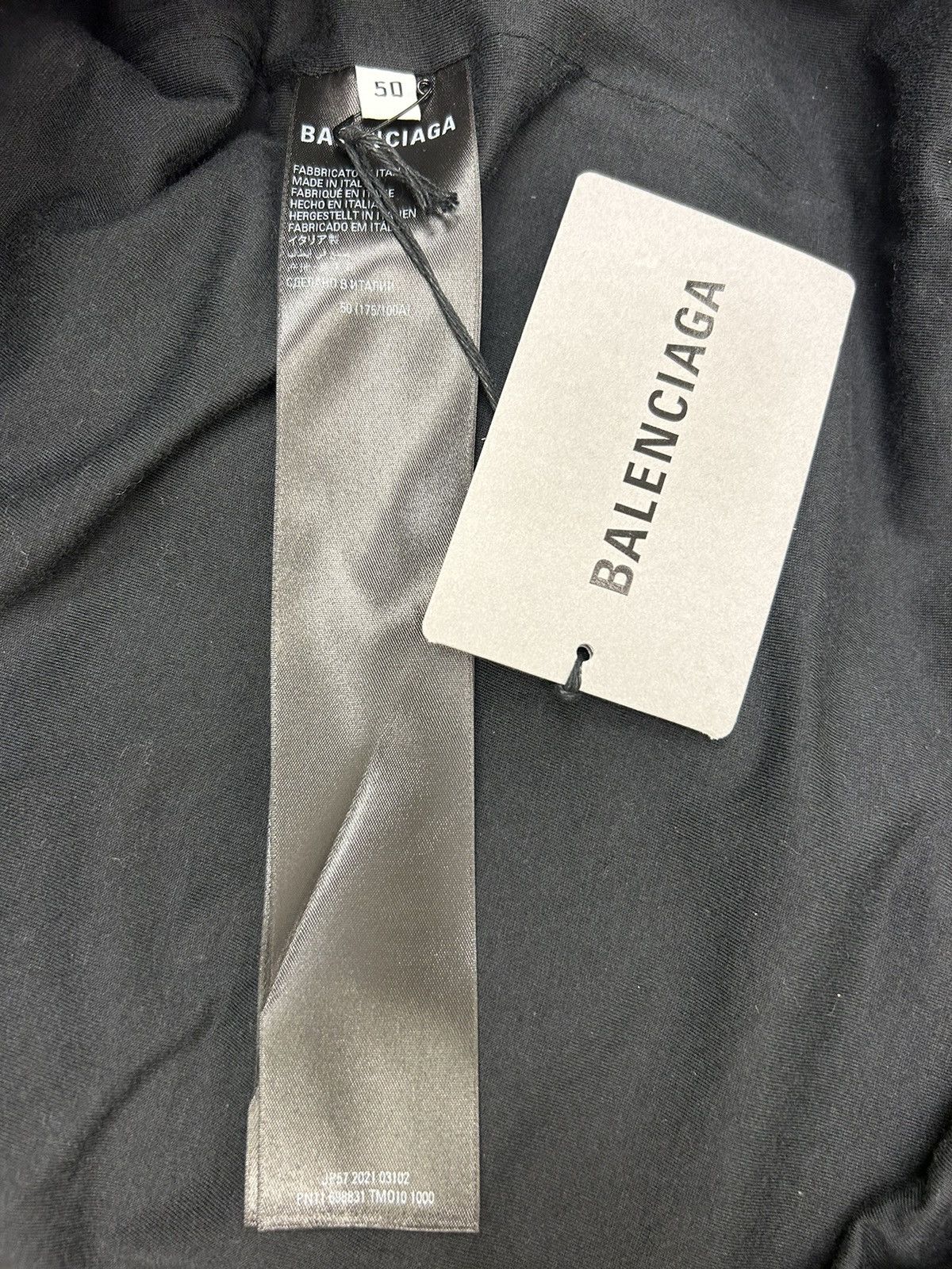 Balenciaga Balenciaga Oversized Logo Print Shell Windbreaker in Black Size US M / EU 48-50 / 2 - 4 Thumbnail
