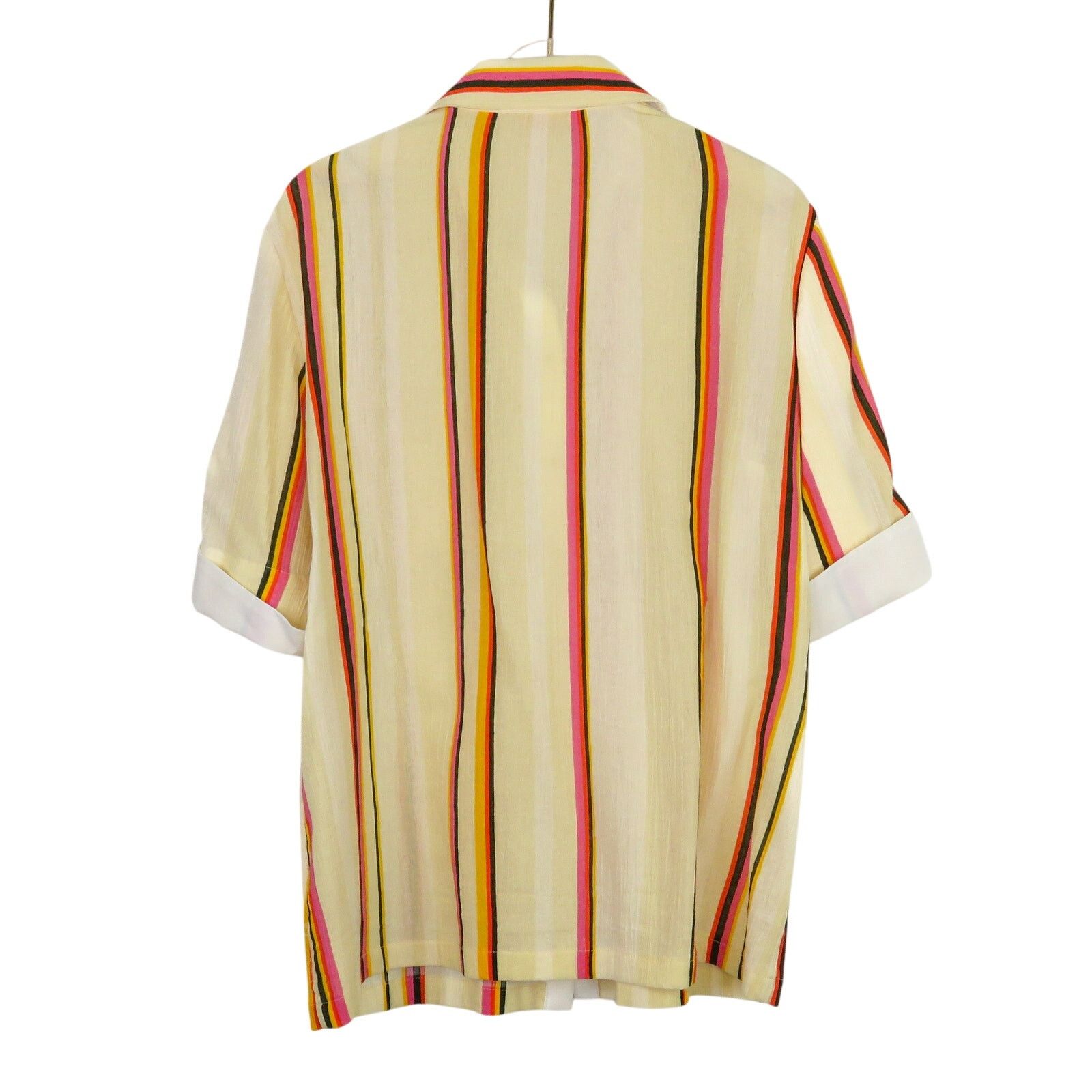 Tory Burch Tory Burch Canyon Striped Cotton Shirt Size 6 Collared Size S / US 4 / IT 40 - 7 Thumbnail