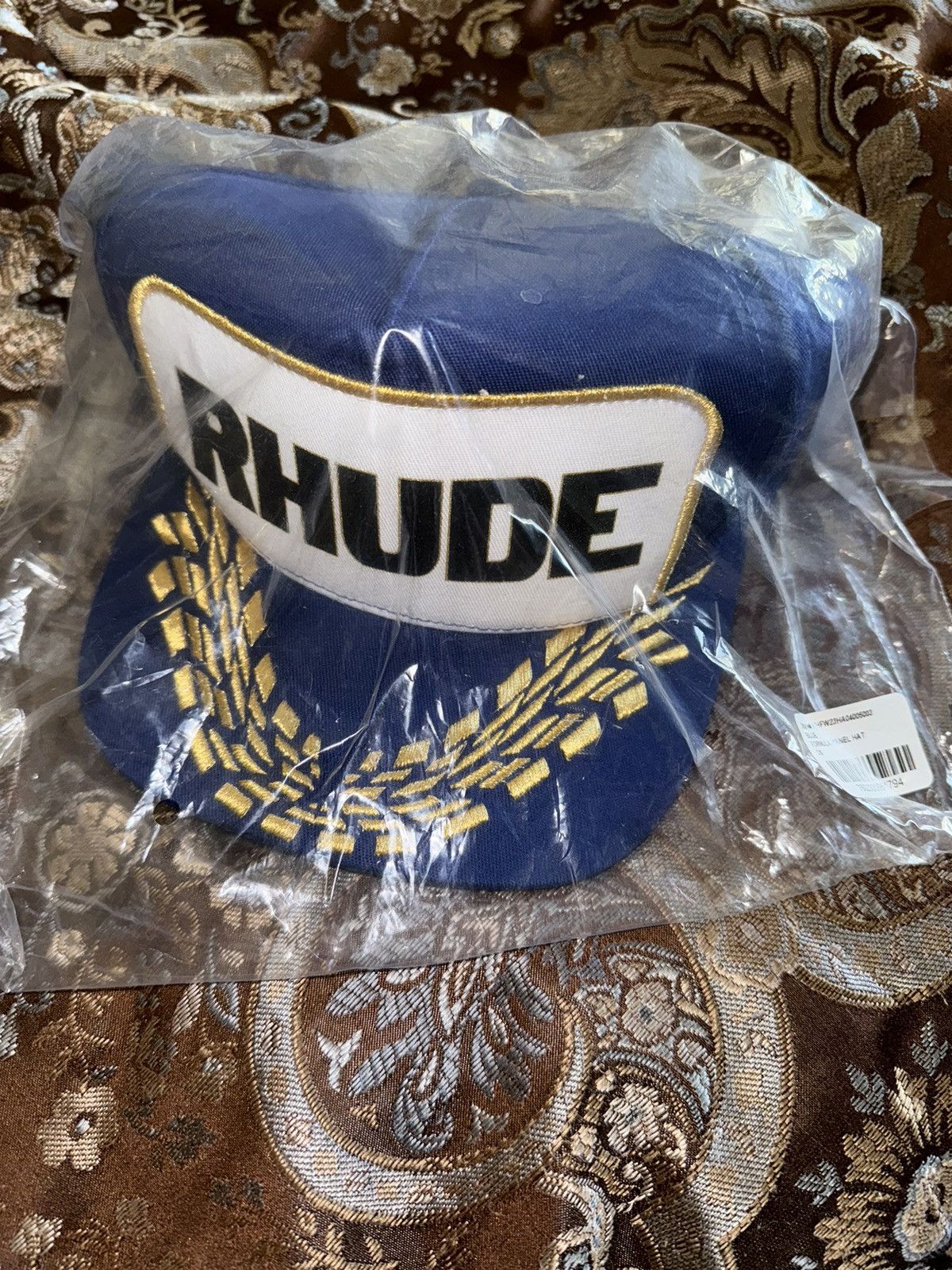 image of Rhude Formula Racing Hat in Blue, Men's