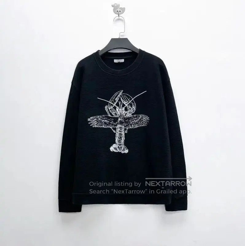 Lanvin Lanvin Black Cotton Logo Short Sleeve Sweatshirt . Size US M / EU 48-50 / 2 - 1 Thumbnail