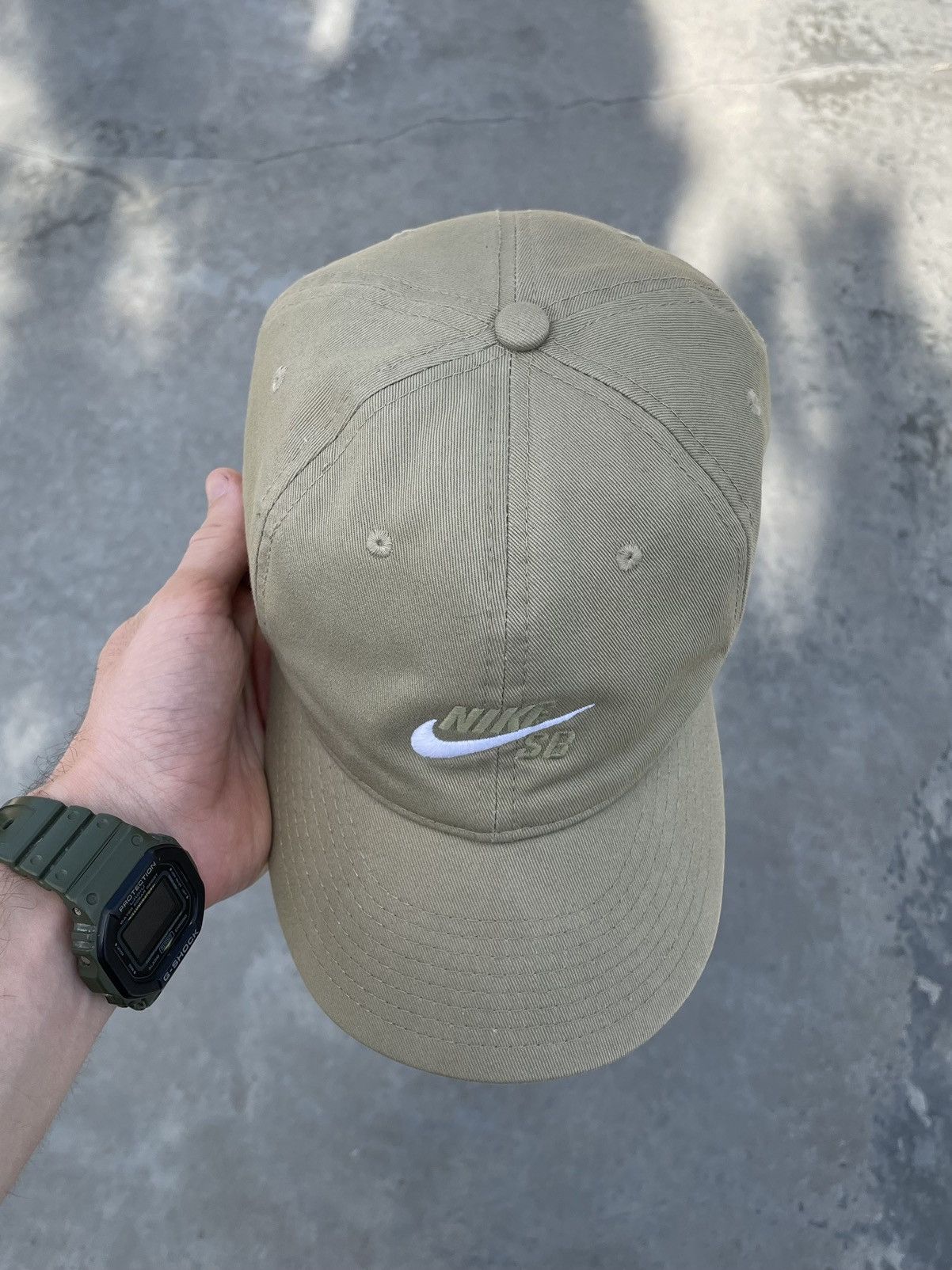 Nike Vintage Nike SB Cap Y2K Hat Skaters Khaki Streetwear Size ONE SIZE - 4 Thumbnail