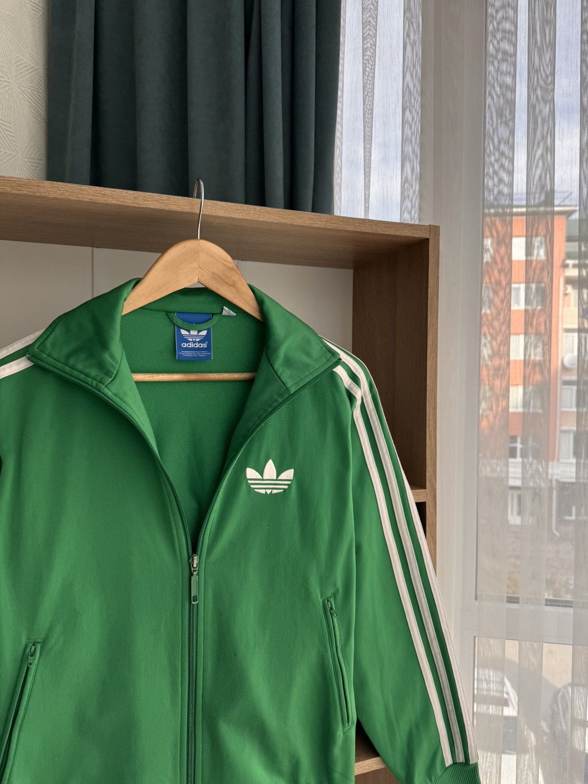 Adidas × Vintage Vintage Adidas Firebird Three Stripes Green Classic Jacket Size US S / EU 44-46 / 1 - 3 Thumbnail