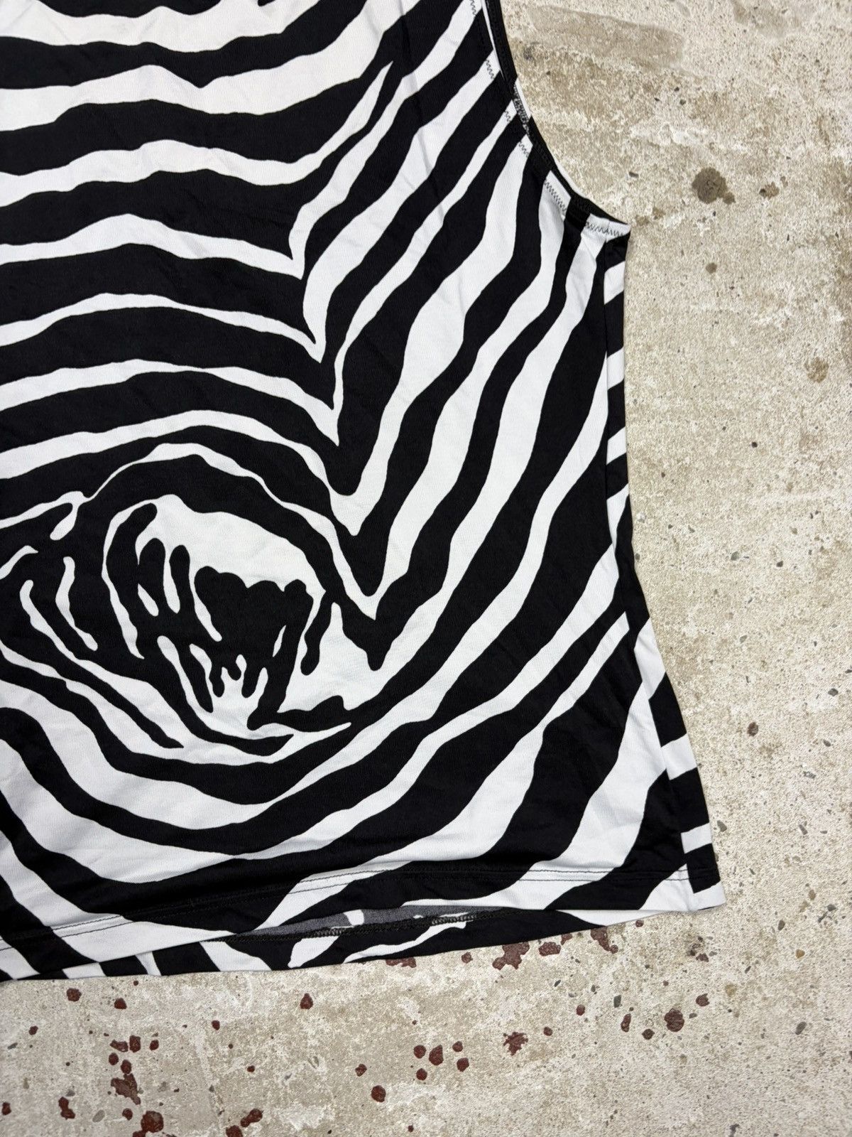 Dolce & Gabbana Vintage 2000s Dolce & Gabbana Underwear Zebra Print Tank Size S / US 4 / IT 40 - 14 Thumbnail