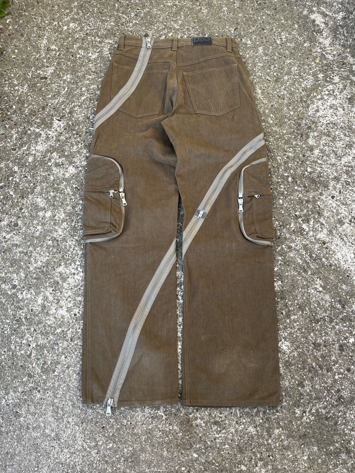 Dolce & Gabbana AW2003 Dolce & Gabbana tornado cargo zipper pants archive Size US 32 / EU 48 - 10 Thumbnail