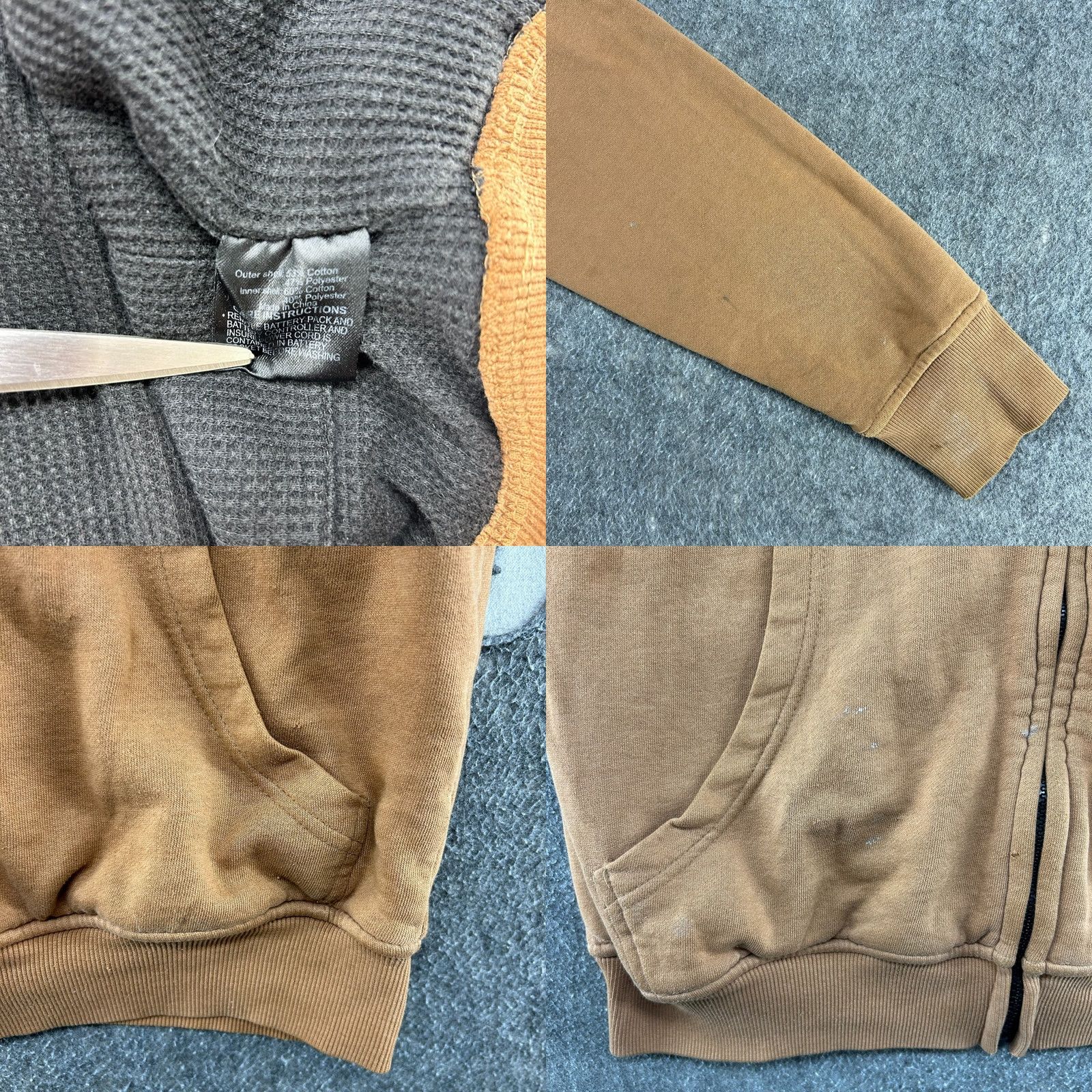 Vintage Milwaukee Hoodie Mens M Brown Full Zip Thermal Lined M12 Heated Gear UNTESTED Shirt Mens Brown Full Zip Hoodie Size US M / EU 48-50 / 2 - 8 Thumbnail