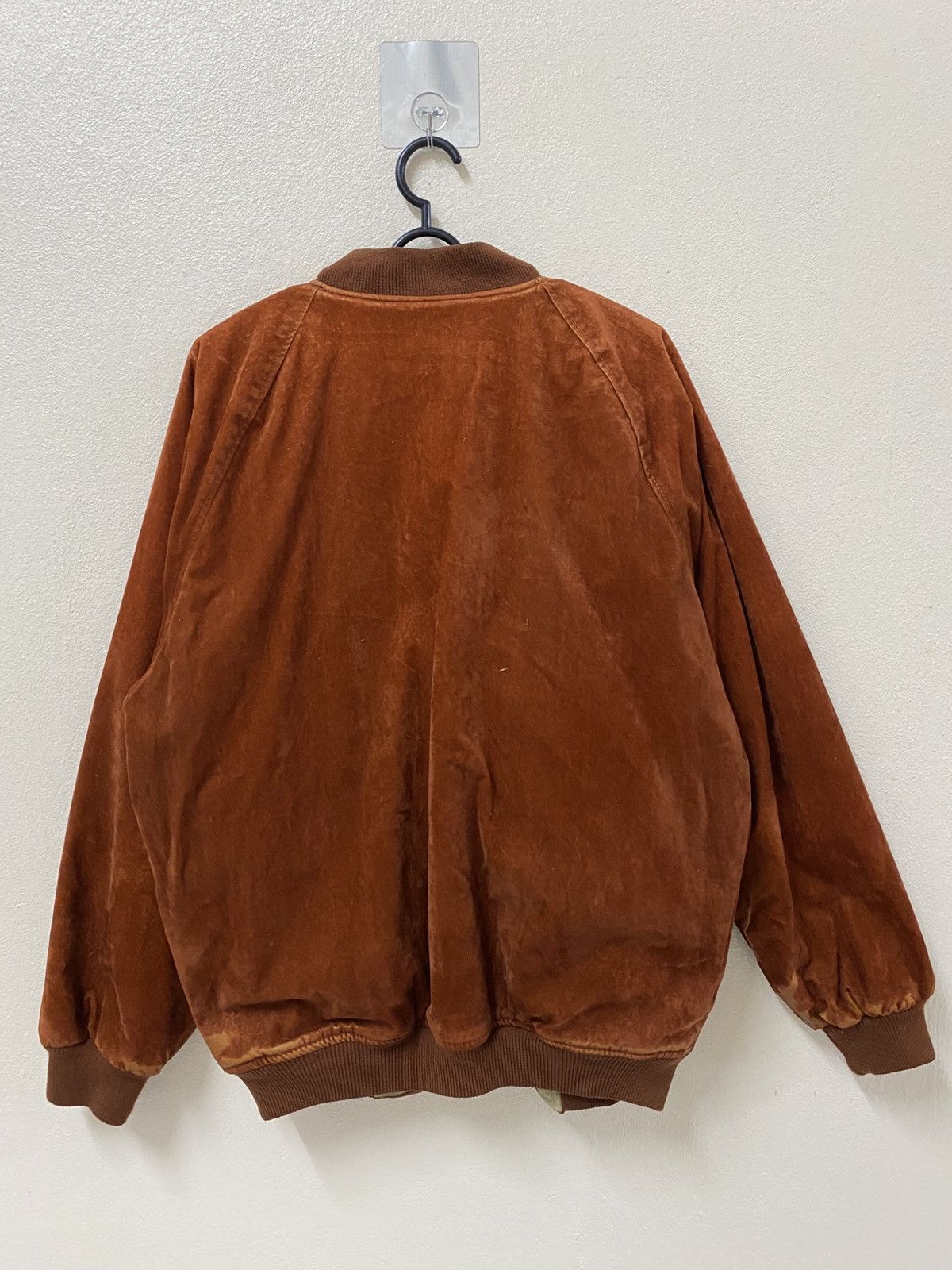 Japanese Brand Vintage Japanese Acrylic Bomber Jacket Brown Made in Japan Size US M / EU 48-50 / 2 - 2 Thumbnail