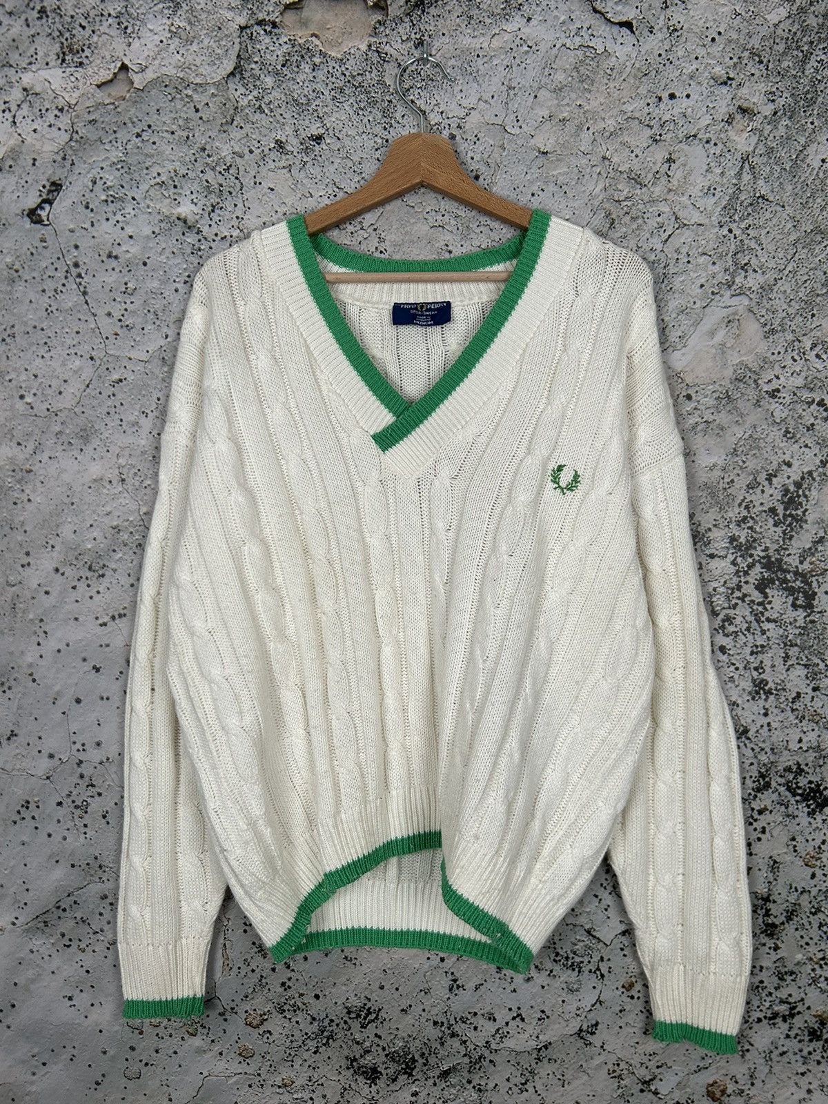 Fred Perry Vintage Fred Perry Old Money Avant-garde Archival Sweater Size US M / EU 48-50 / 2 - 1 Thumbnail