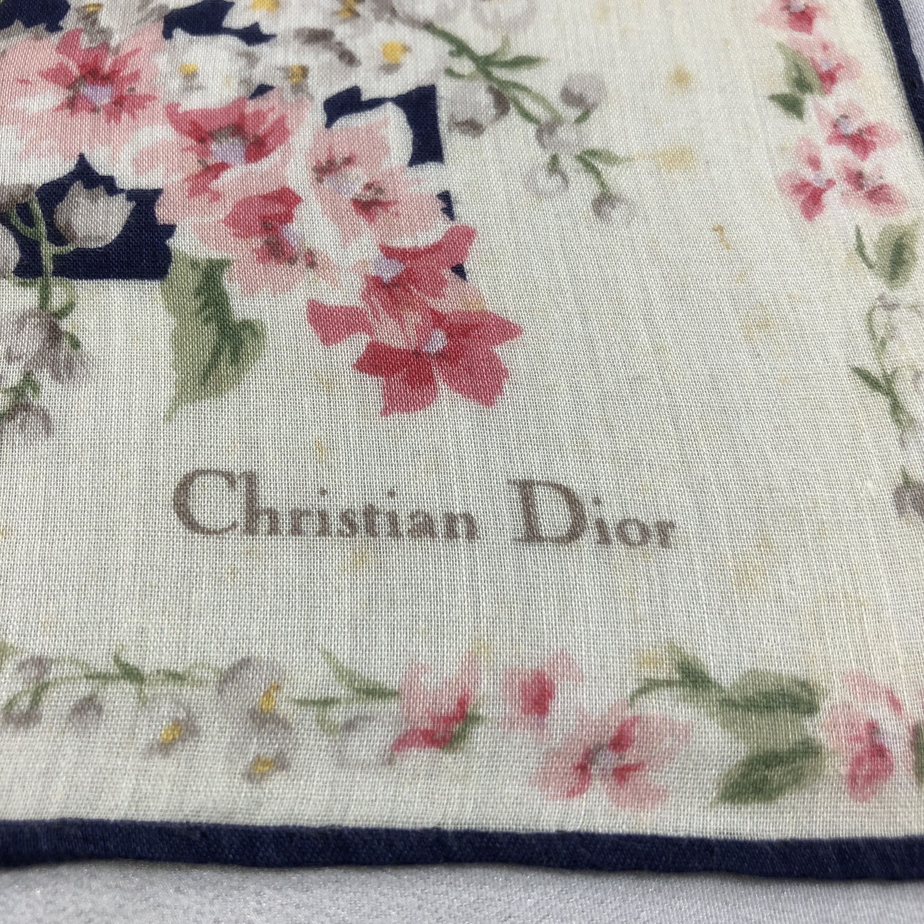 Christian Dior Monsieur Christian Dior Handkerchief Neckerchief Bandana H1792 Size ONE SIZE - 4 Thumbnail