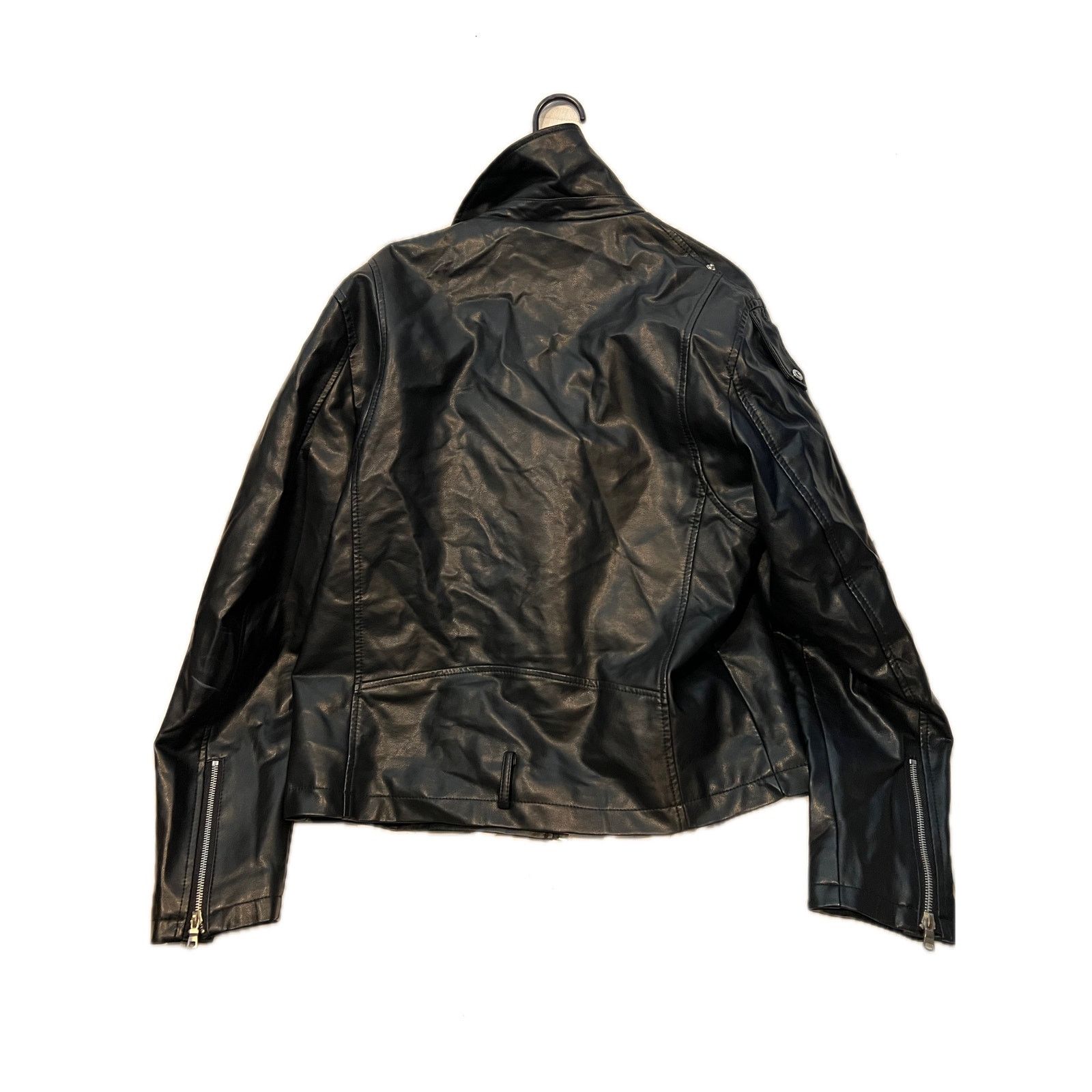 Forever 21 Forever 21 for Men Black Leather Moto Jacket Mens Large Size US L / EU 52-54 / 3 - 2 Thumbnail