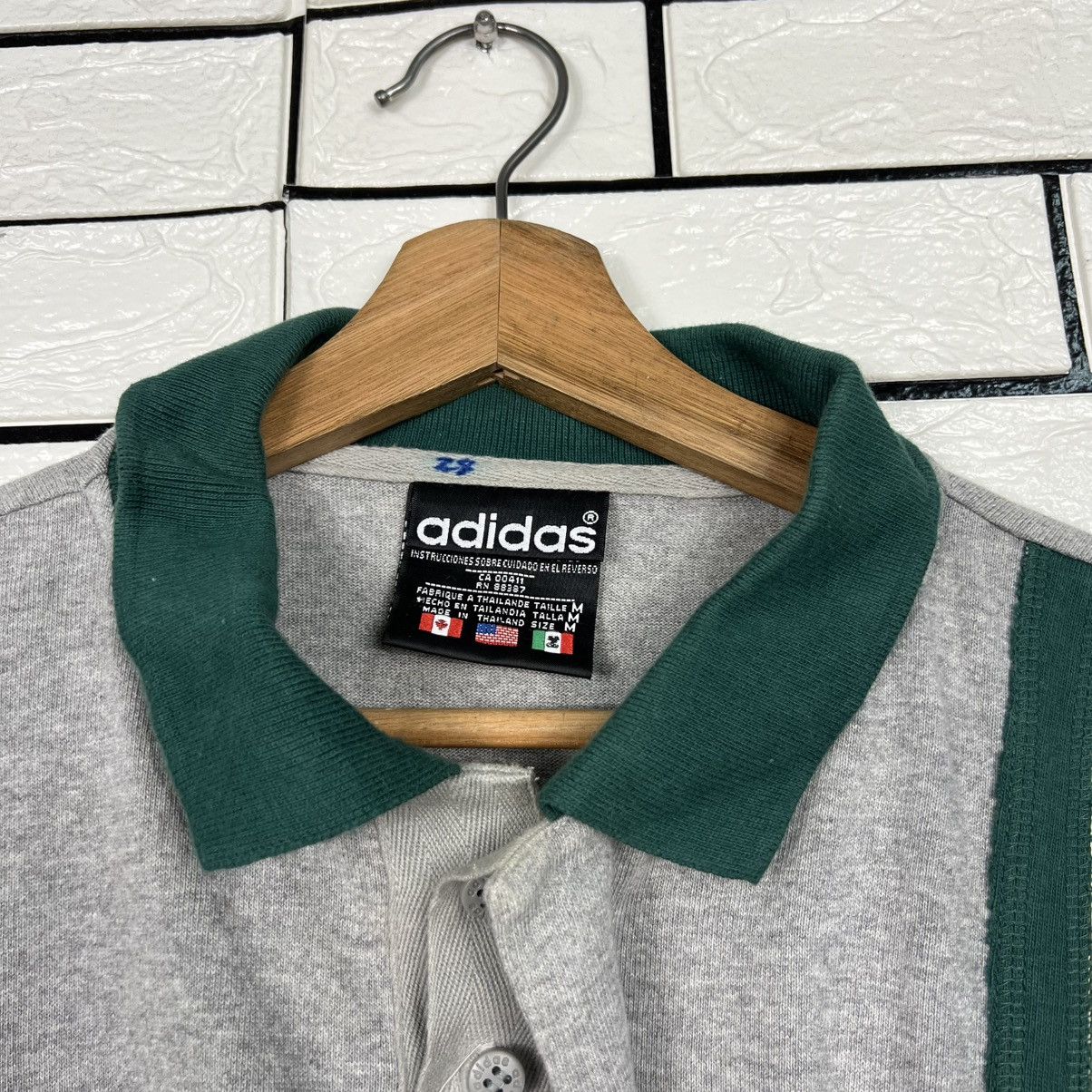 Adidas Vintage 90's ADIDAS Big Logo Long Sleeve Polos #4029-C183 Size US M / EU 48-50 / 2 - 7 Thumbnail