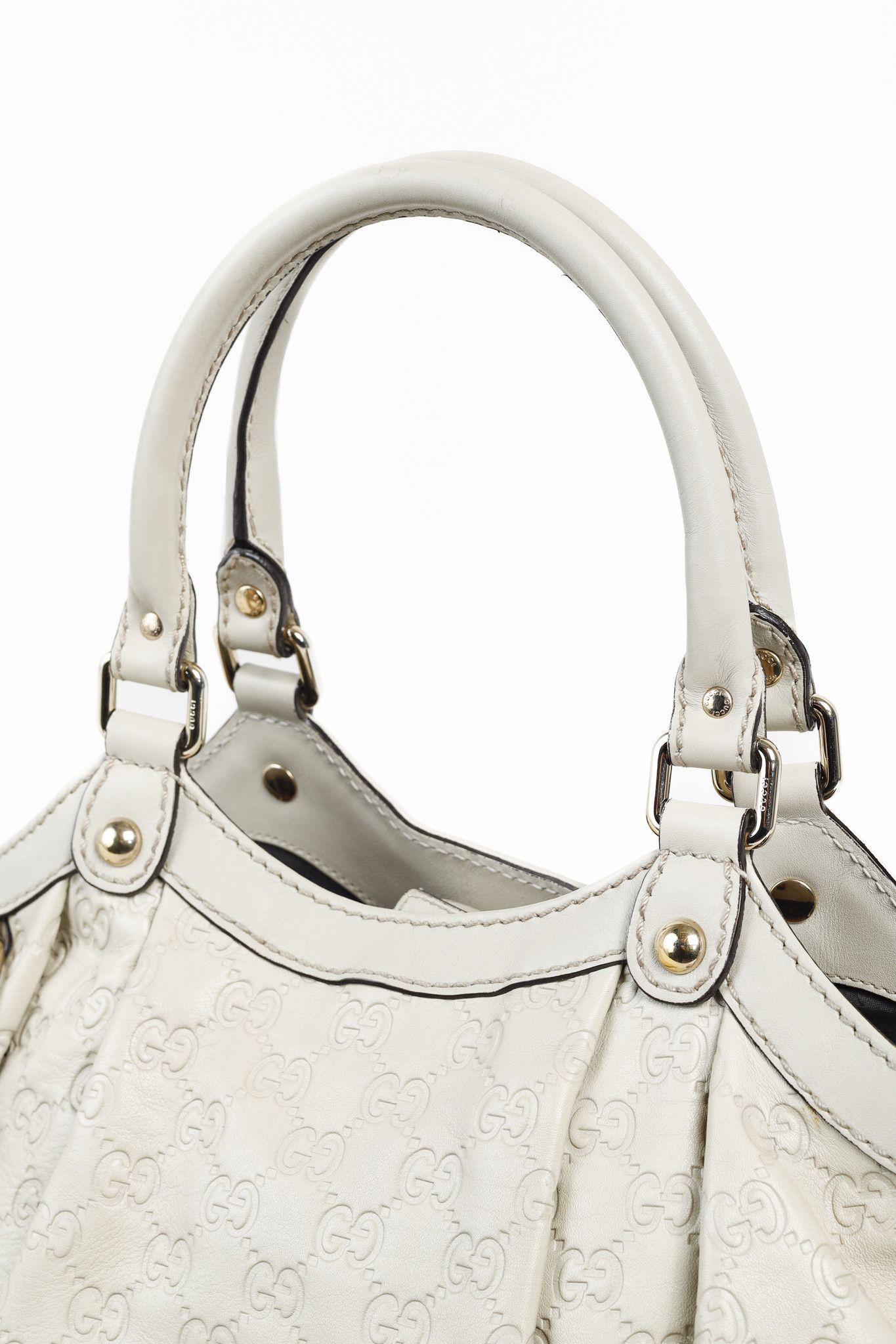 Gucci Gucci Sukey Guccissima Beige Leather Tote Size ONE SIZE - 6 Thumbnail