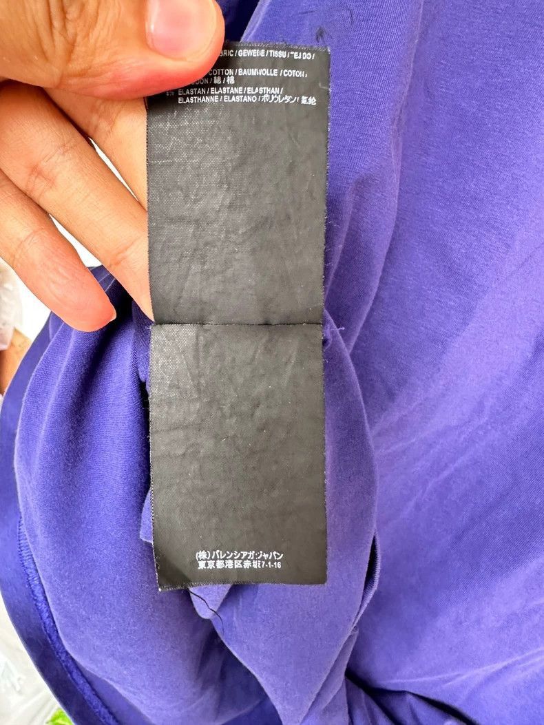 Balenciaga Balenciaga Blue Purple Wave Short Sleeve Shirt-2506 Size US XS / EU 42 / 0 - 7 Thumbnail