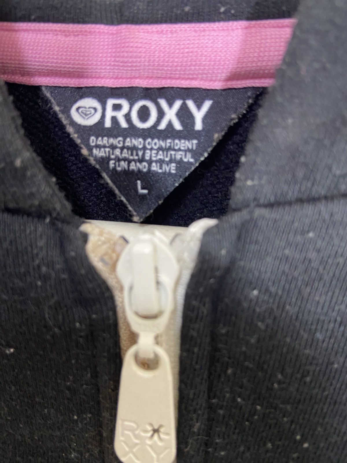 Quiksilver Roxy logo zipper hoodie sweatshirt Size L / US 10 / IT 46 - 3 Thumbnail