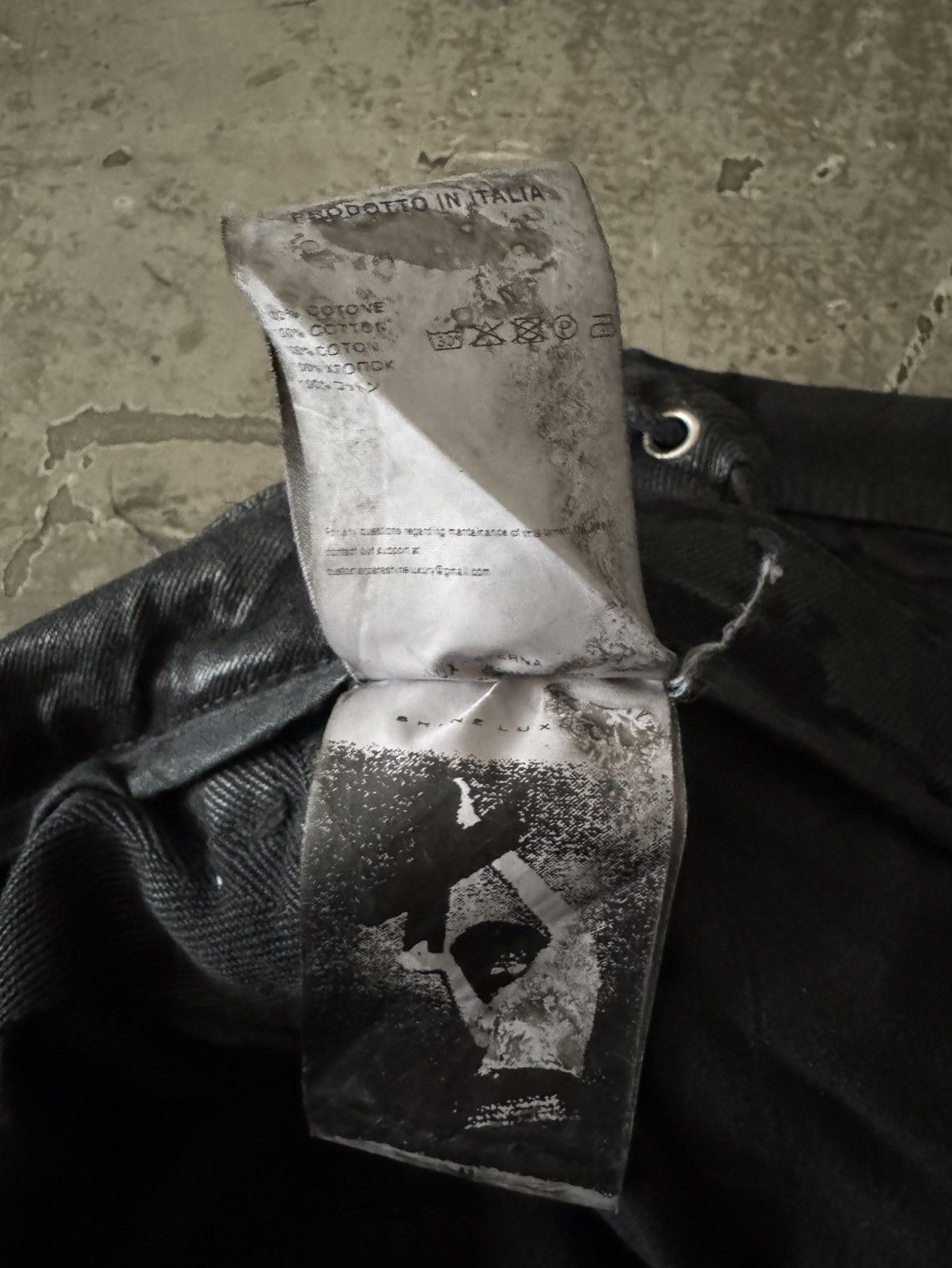 SHINE LUXURY “Truckerstar” Layered Distressed Jumbo Baggy Denim Size US 32 / EU 48 - 12 Thumbnail