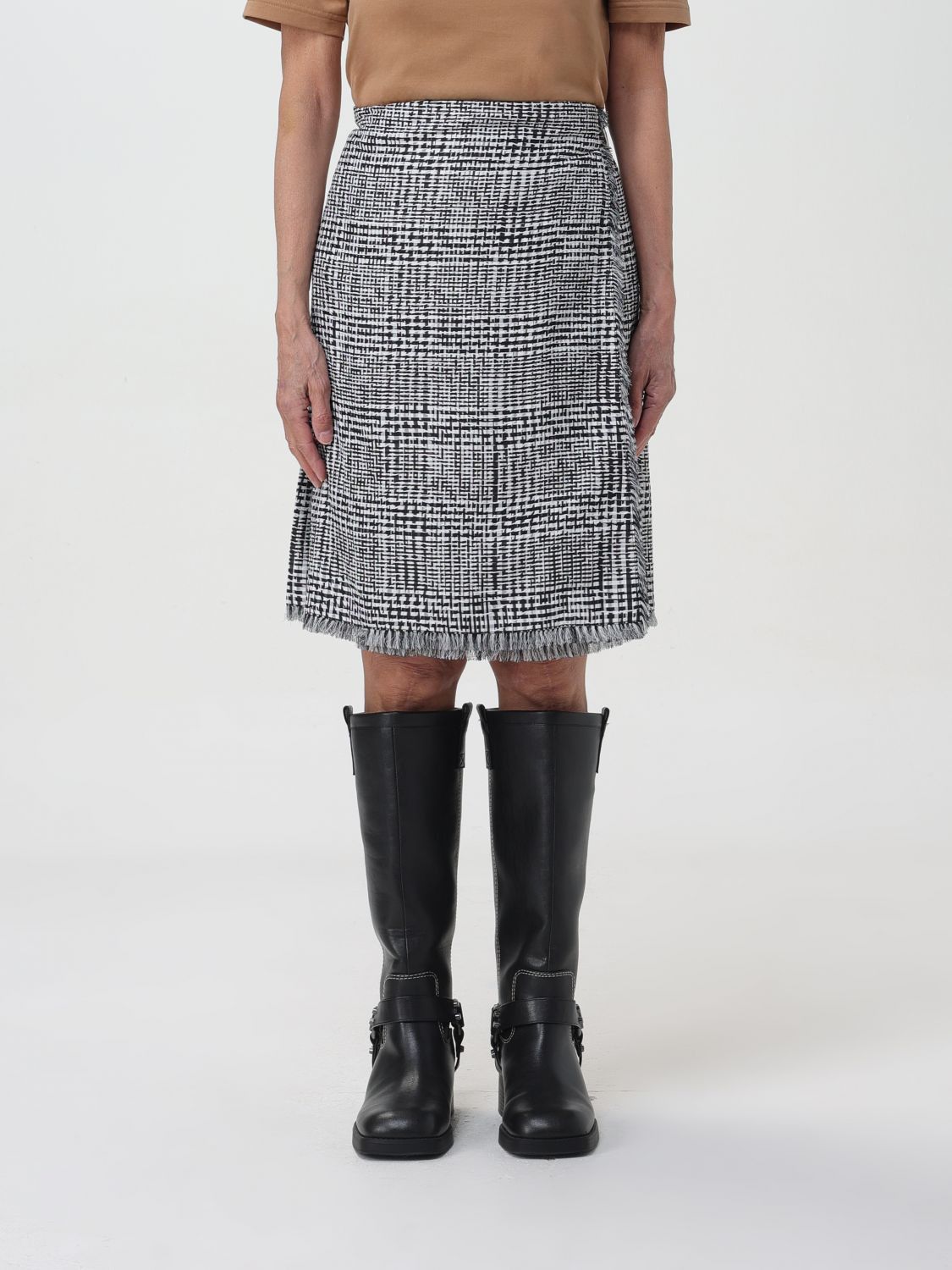 image of Burberry Skirt Woman Grey, Women's (Size 26)