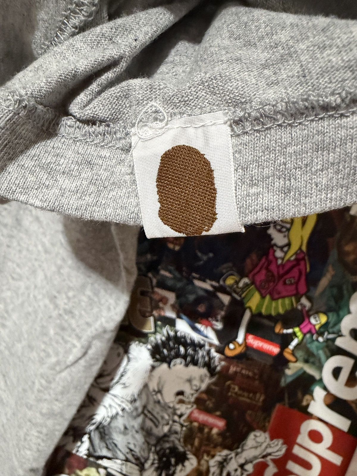 Bape 2005 Bape Ape Sta Face Swarovski Tee Grey Large L RARE Size US L / EU 52-54 / 3 - 8 Thumbnail