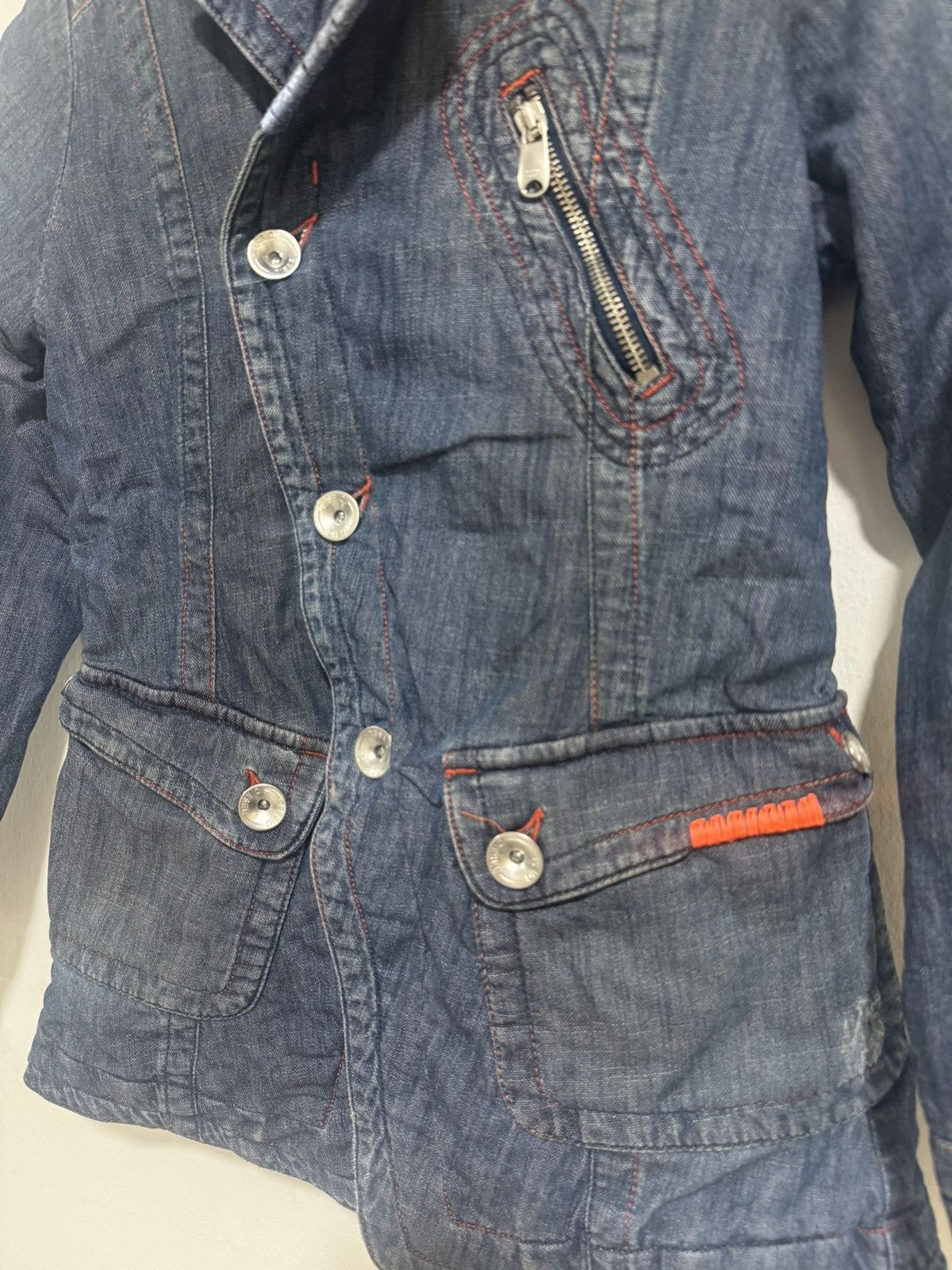 Diesel × Vintage Diesel Womens Denim Jacket Size M / US 6-8 / IT 42-44 - 6 Thumbnail