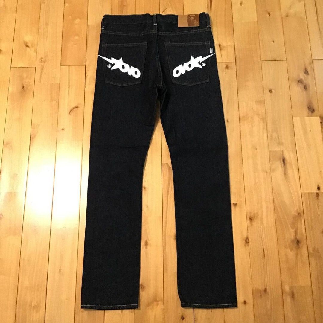 Bape BAPE × OVO LOGO Denim Pants a bathing ape ★size M Size US 32 / EU 48 - 3 Thumbnail