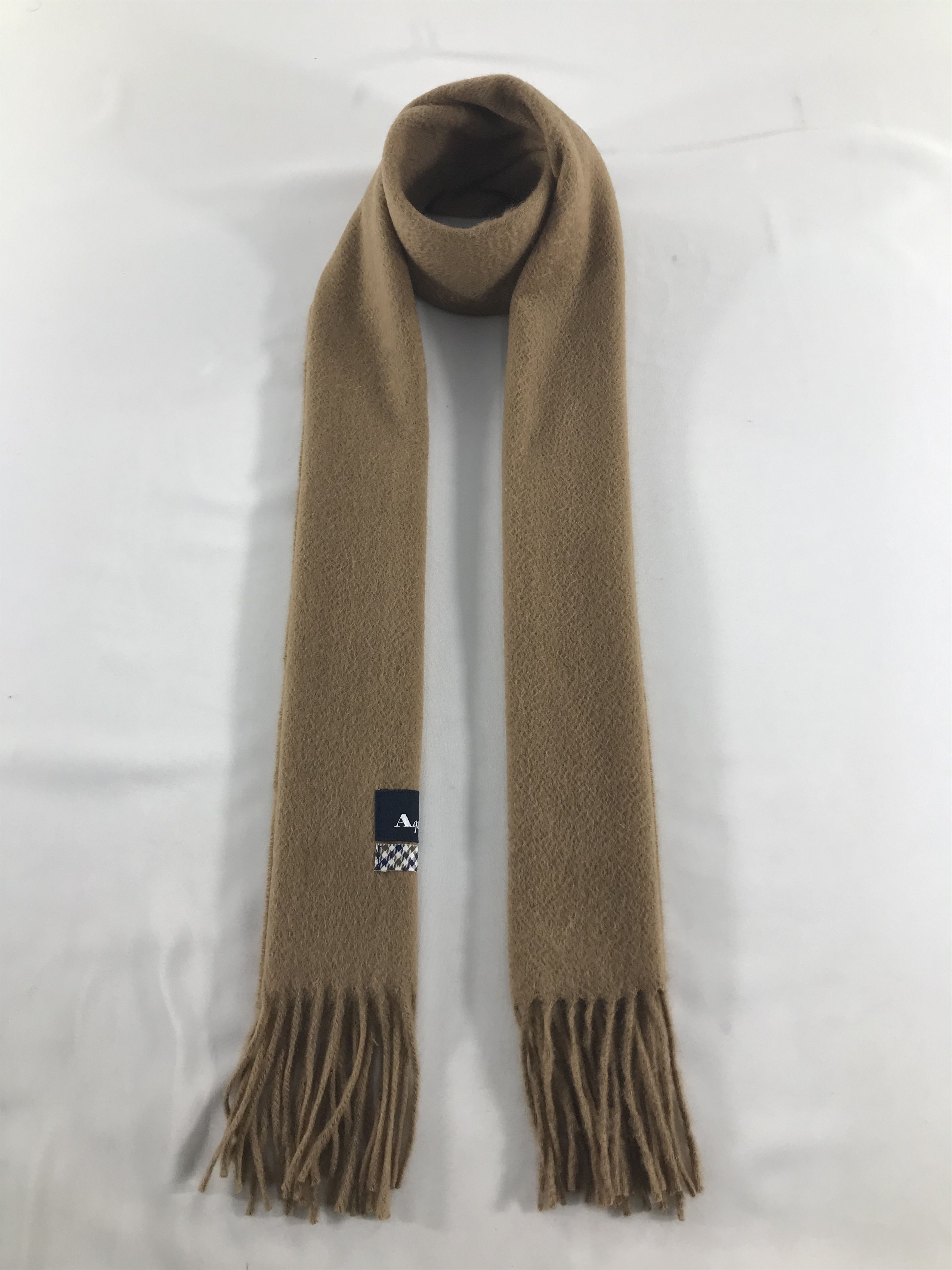 Aquascutum Aquascutum Plain Cashmere Scarf Muffler V449 Size ONE SIZE - 1 Thumbnail