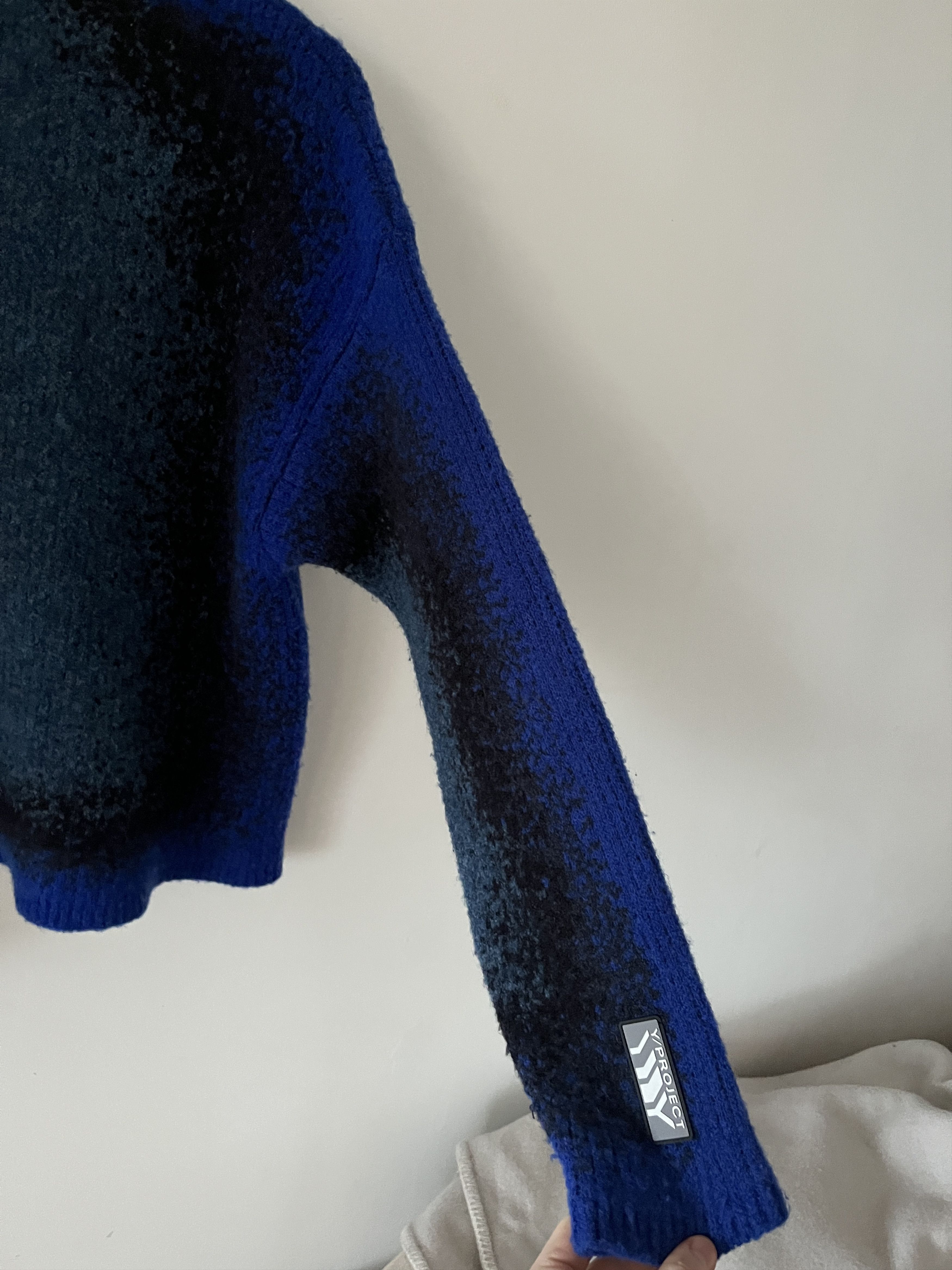 Y/Project Gradient Heavy Knit Turtleneck Blue Size US XS / EU 42 / 0 - 6 Thumbnail