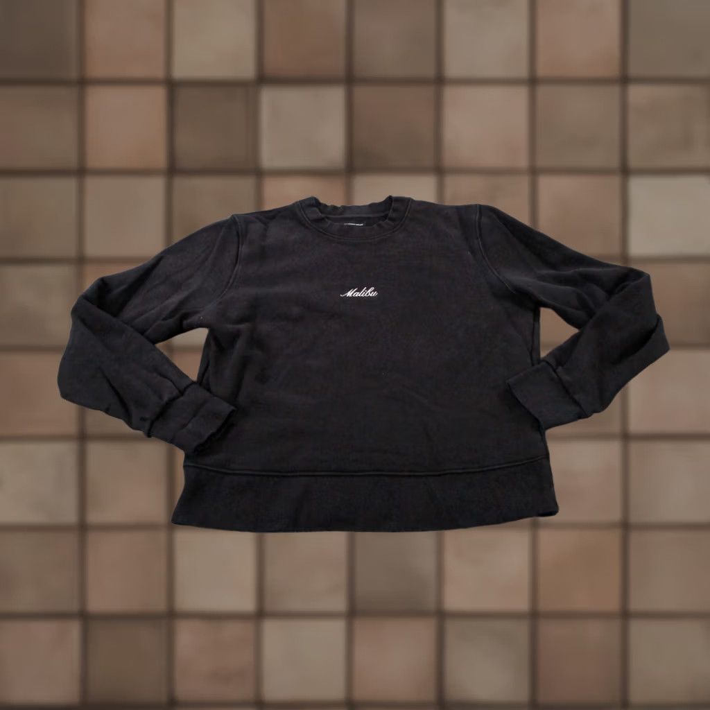 Vintage VINTAGE California Incline Sweatshirt Women S Black USA Made Malibu Logo Casual Oversized Size S / US 4 / IT 40 - 1 Thumbnail