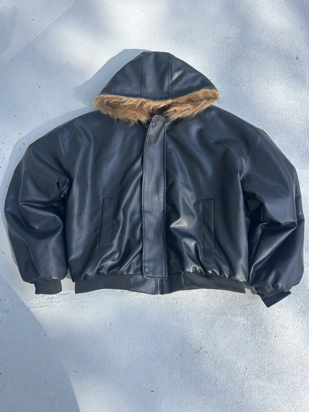 Other Reversible Faux Fur x Leather Jacket Size US L / EU 52-54 / 3 - 4 Thumbnail