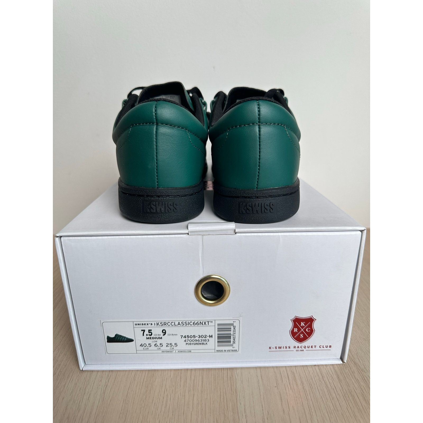 K-Swiss K-Swiss x Anwar Carrots Classic 66 Green Sneaker -Size 7.5M Size US 7.5 / EU 40-41 - 2 Thumbnail