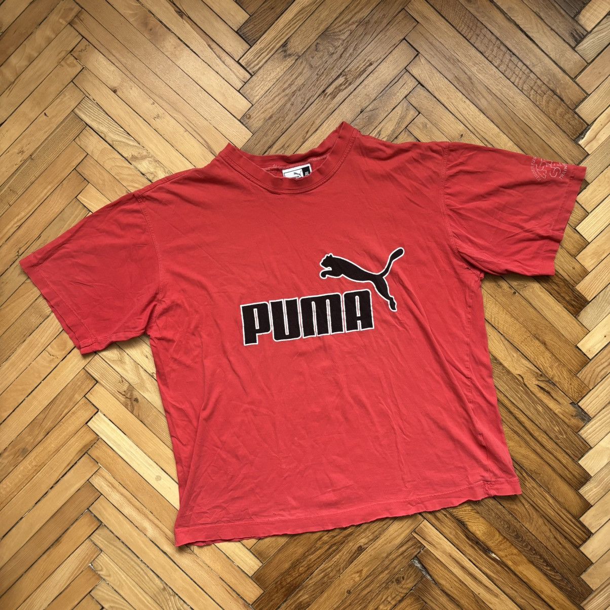 Puma × Vintage Vintage 90’s Faded And Distressed Puma Boxy T-Shirt Size US XL / EU 56 / 4 - 1 Thumbnail