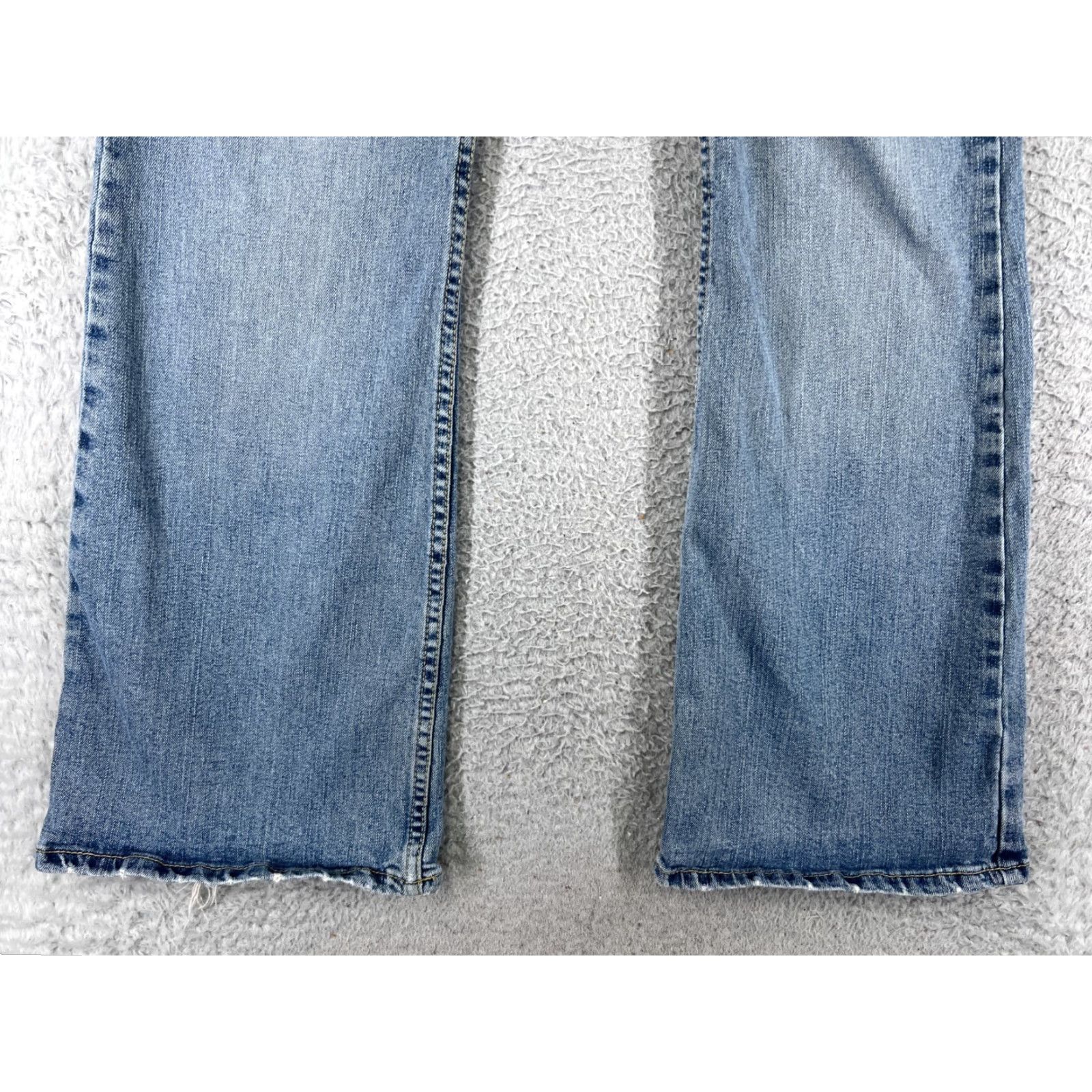 Vintage Refuge Women's Flared Jeans Pants 28x30 Low Rise Blue Denim Cotton Blend Stretch Vintage Style Size 30" / US 8 / IT 44 - 4 Thumbnail