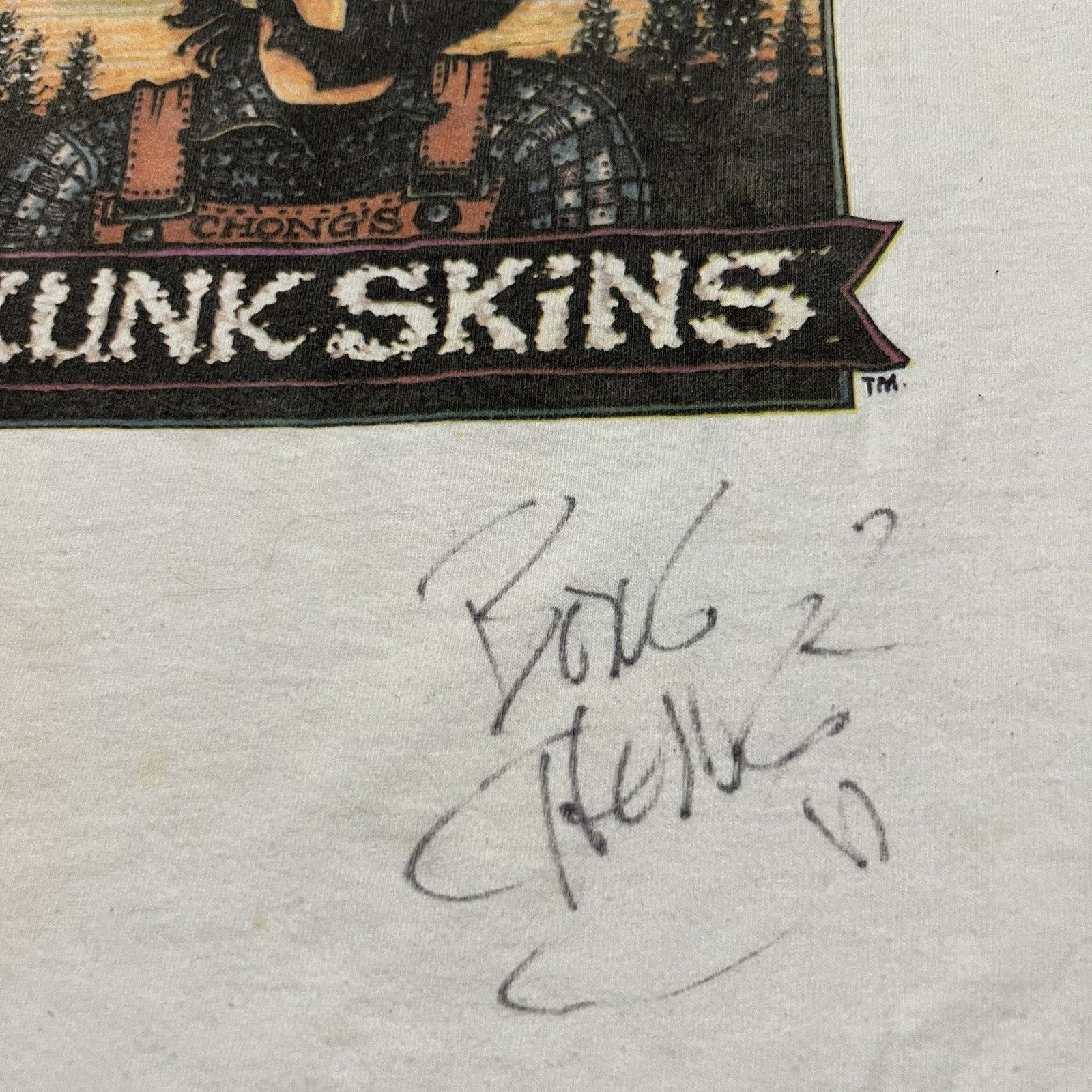 Delta Vtg Tommy Chong Autographed T Shirt Big-Bag Chong's 420 Size US XL / EU 56 / 4 - 5 Thumbnail