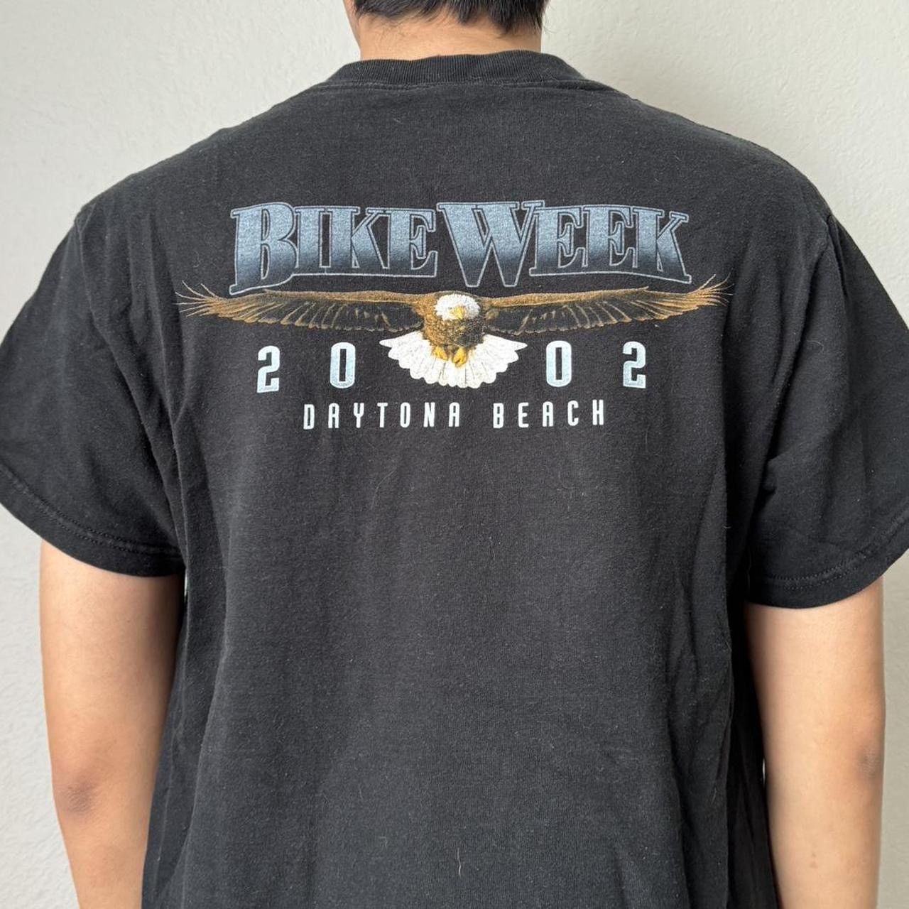 Vintage Vintage 2002 Daytona Sturgis Bike Week Graphics Black Shirt Size US M / EU 48-50 / 2 - 2 Thumbnail