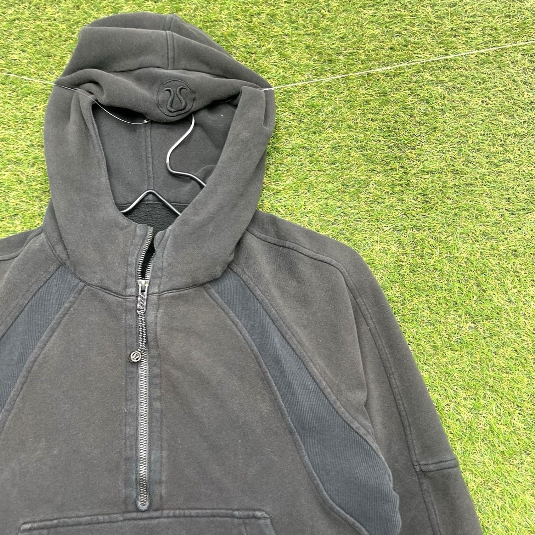 Lululemon Lululemon Scuba Oversized Hoodie Womens S Pullover 1/2 Zip Black Solid Logo Athletic Running & Jogging Womens Size S / US 4 / IT 40 - 2 Thumbnail