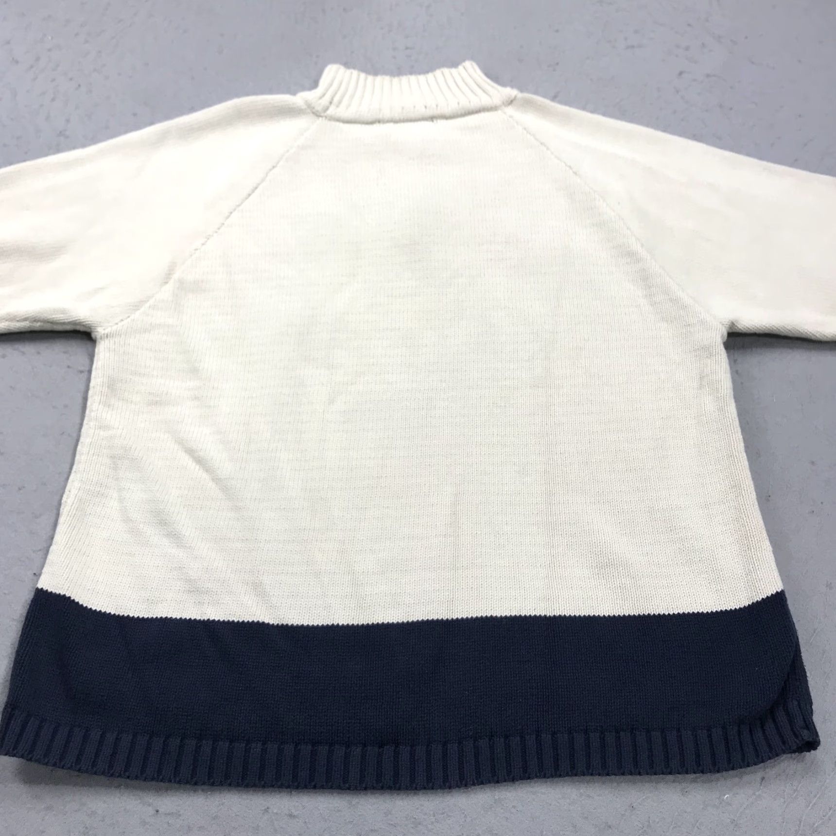 Schott VINTAGE Schott NYC Sweater Mens XL Beige Cream NYC Spell Out Mock Neck Cotton Knit Shirt Pullover Winter Fall Spring Mens Size US XL / EU 56 / 4 - 7 Thumbnail