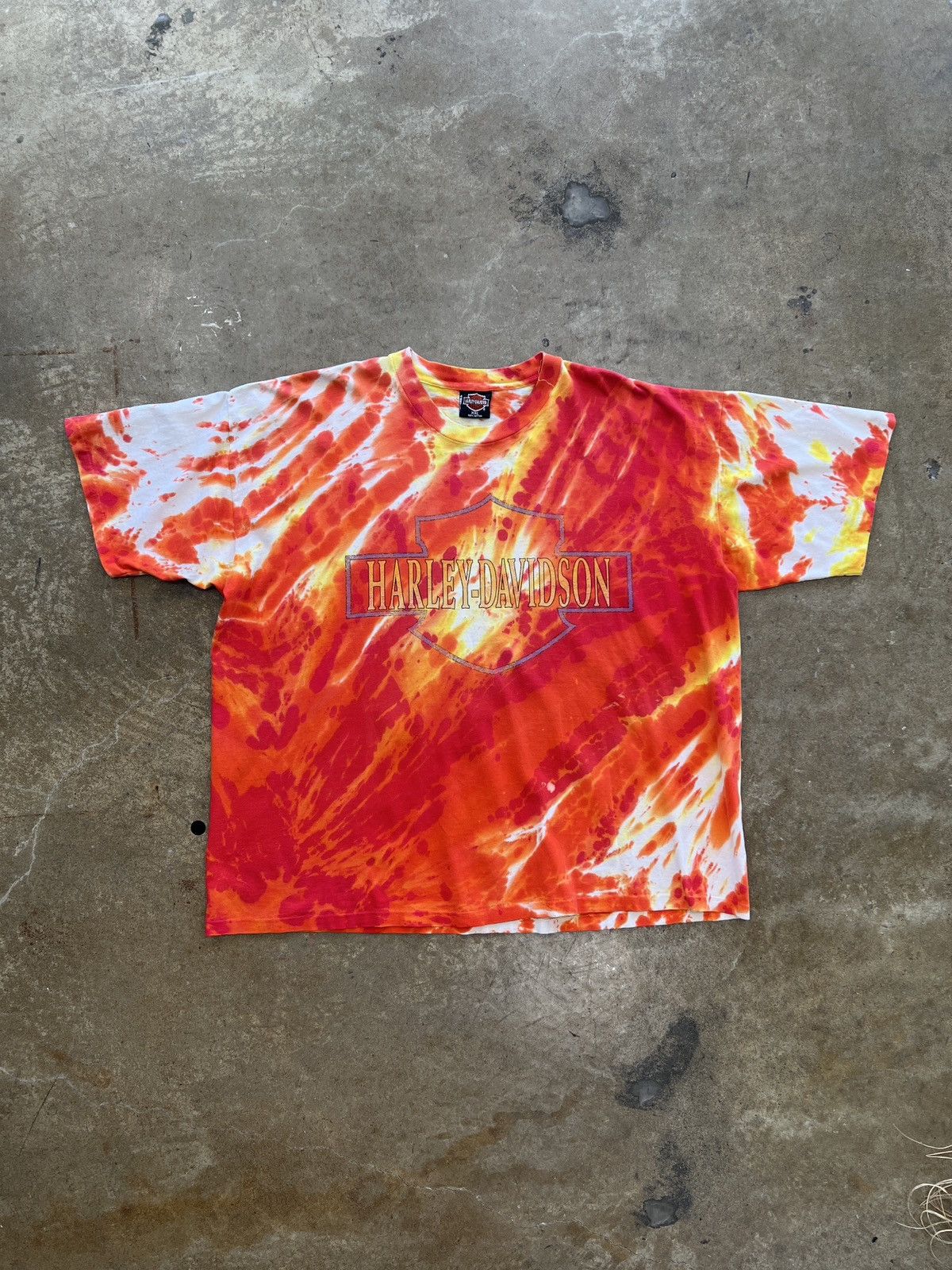 Harley Davidson Vintage 1992 Harley Davidson Motorcycle Omaha Tie Dye XXL Size US XXL / EU 58 / 5 - 6 Thumbnail