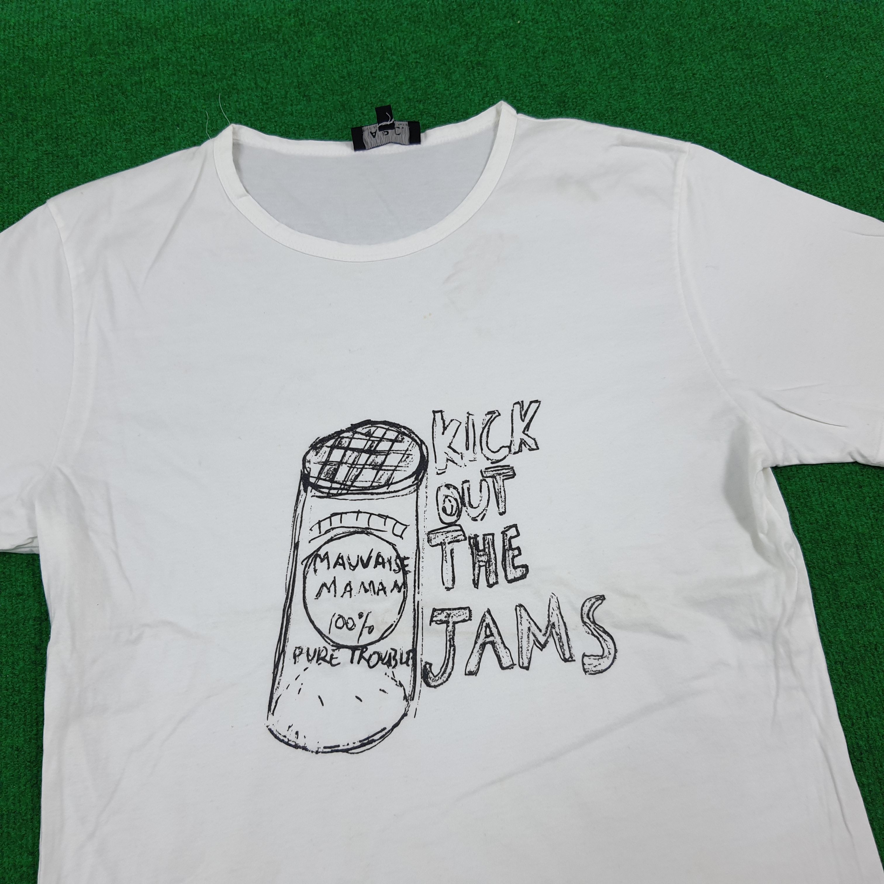 A.P.C. × Vintage Vintage A.P.C Kick Out The Jams Luxury Brand Tshirt Size US M / EU 48-50 / 2 - 2 Thumbnail