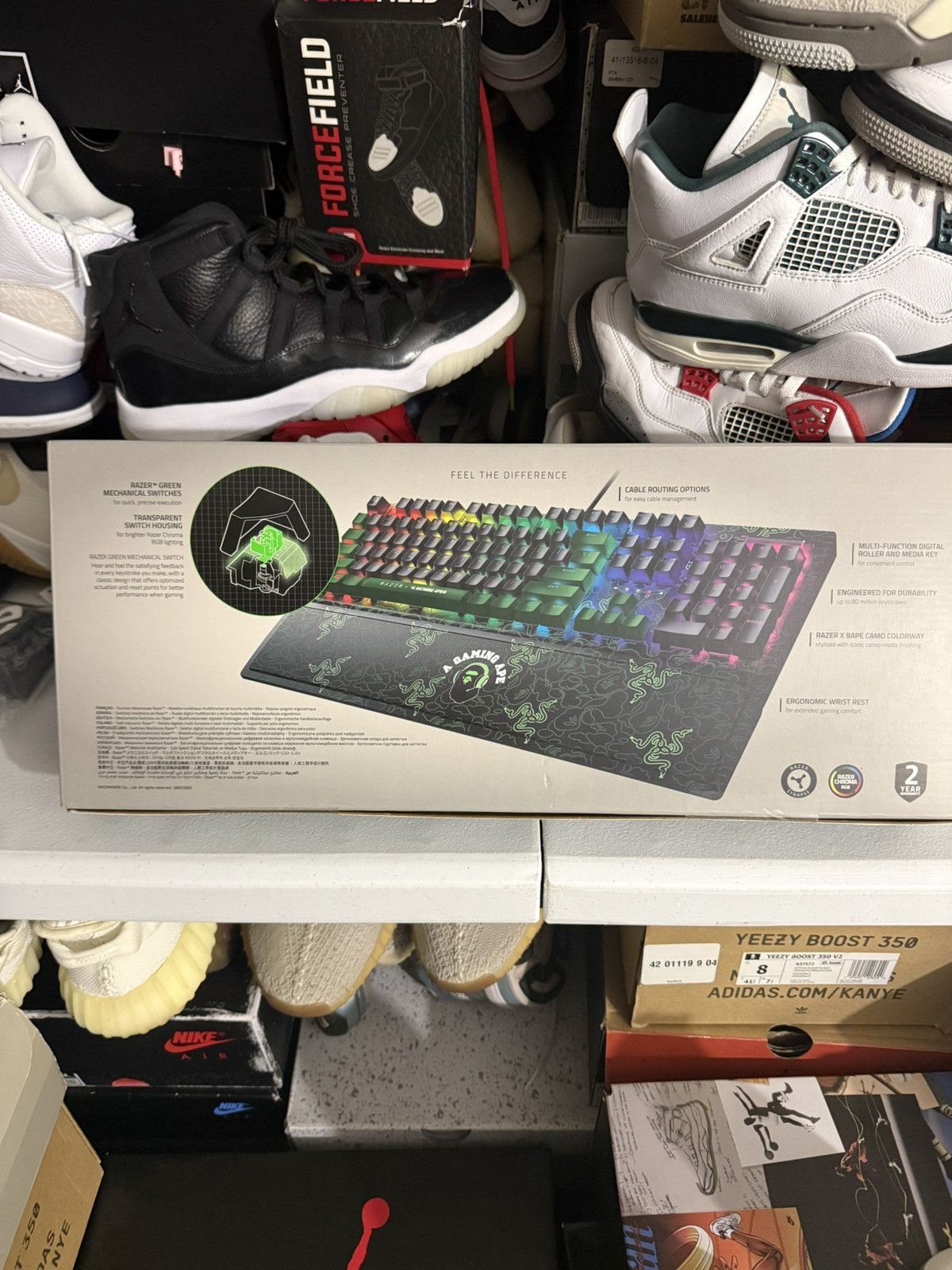 Bape Bape X Razer blackwidow v3 keyboard Size ONE SIZE - 2 Thumbnail