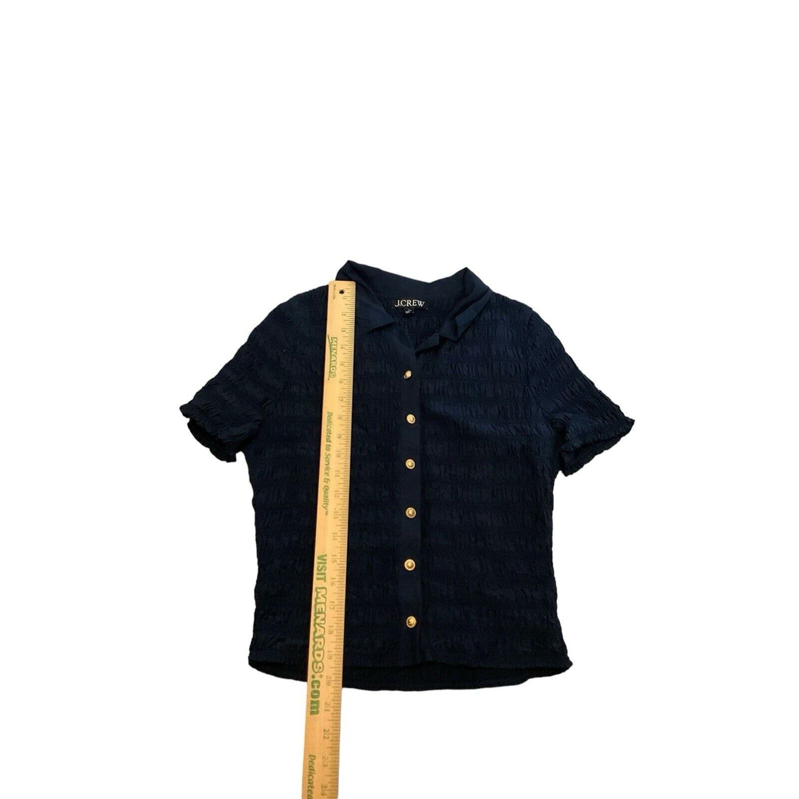 J.Crew J Crew Smocked button-up shirt in cotton-blend voile Size S / US 4 / IT 40 - 6 Thumbnail
