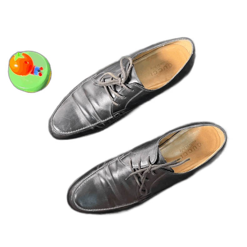 Gucci Leather Shoes Size 40-2506 in Black, Men's